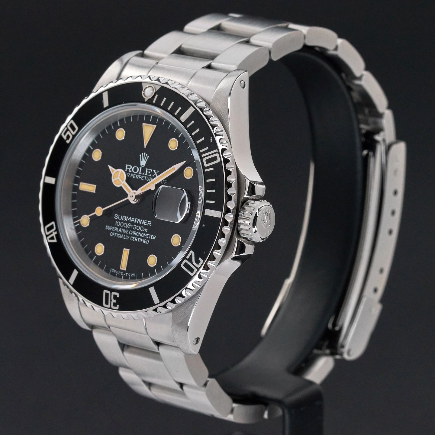 Rolex Submariner Date 168000 (1987) - Black dial 40 mm Steel case (4/8)