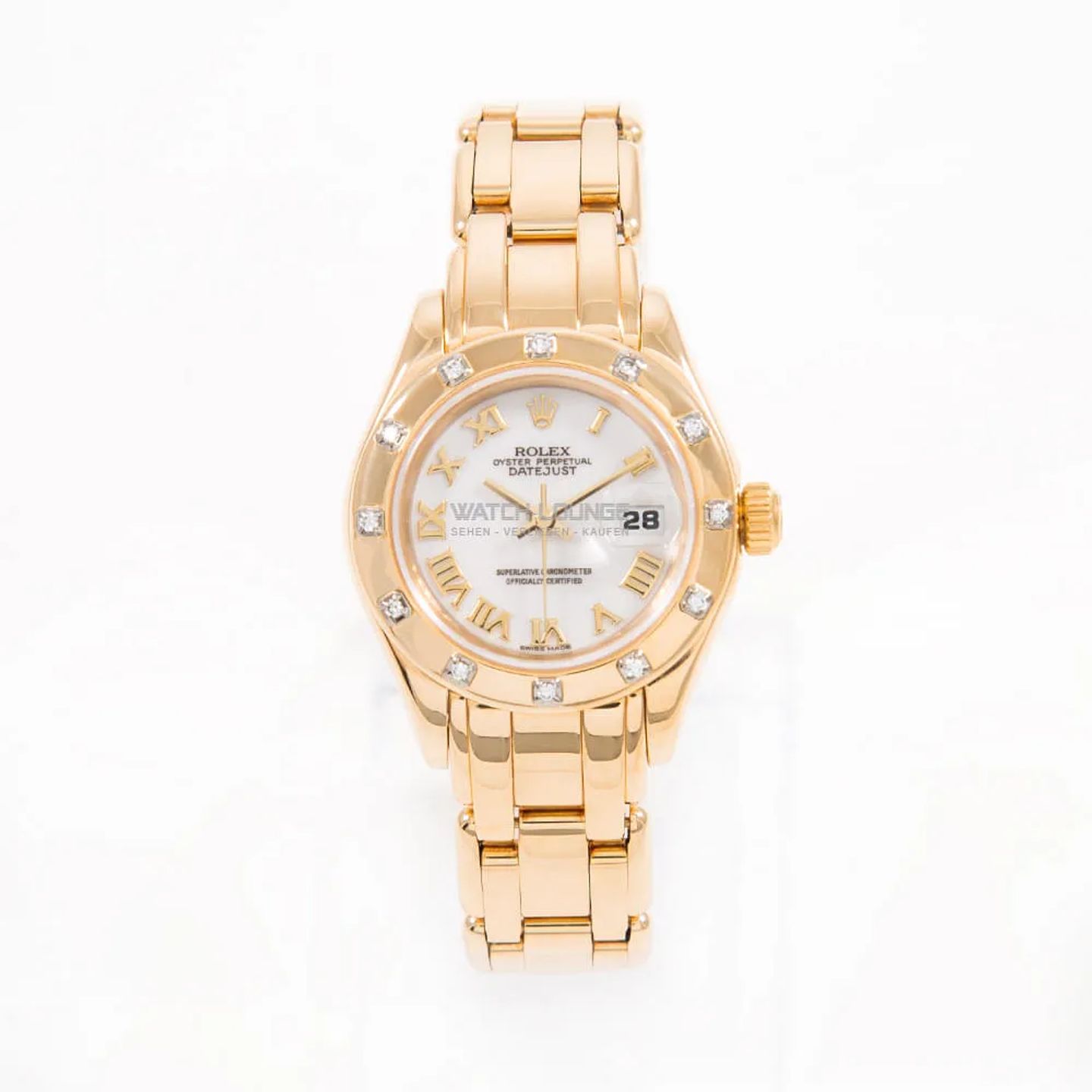 Rolex Lady-Datejust Pearlmaster 69318 (1994) - 29 mm Yellow Gold case (3/8)