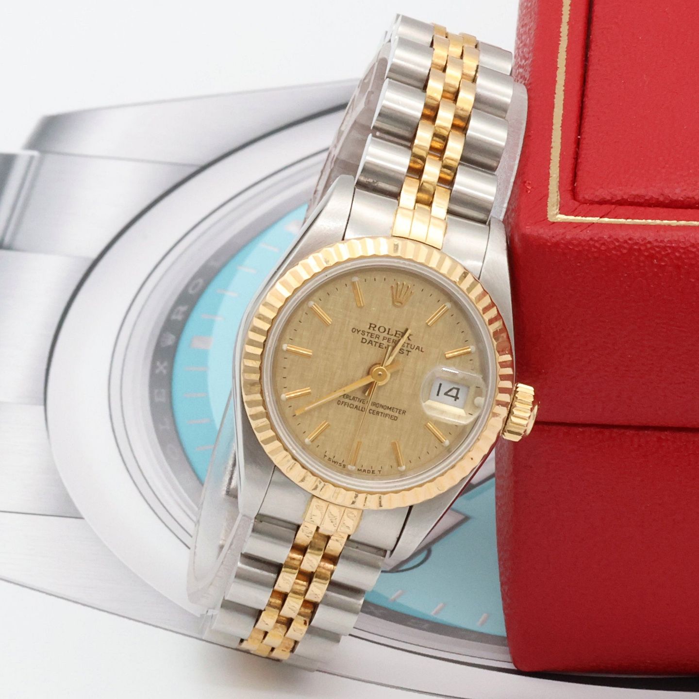 Rolex Lady-Datejust 69173 (Onbekend (willekeurig serienummer)) - 26mm Goud/Staal (2/8)