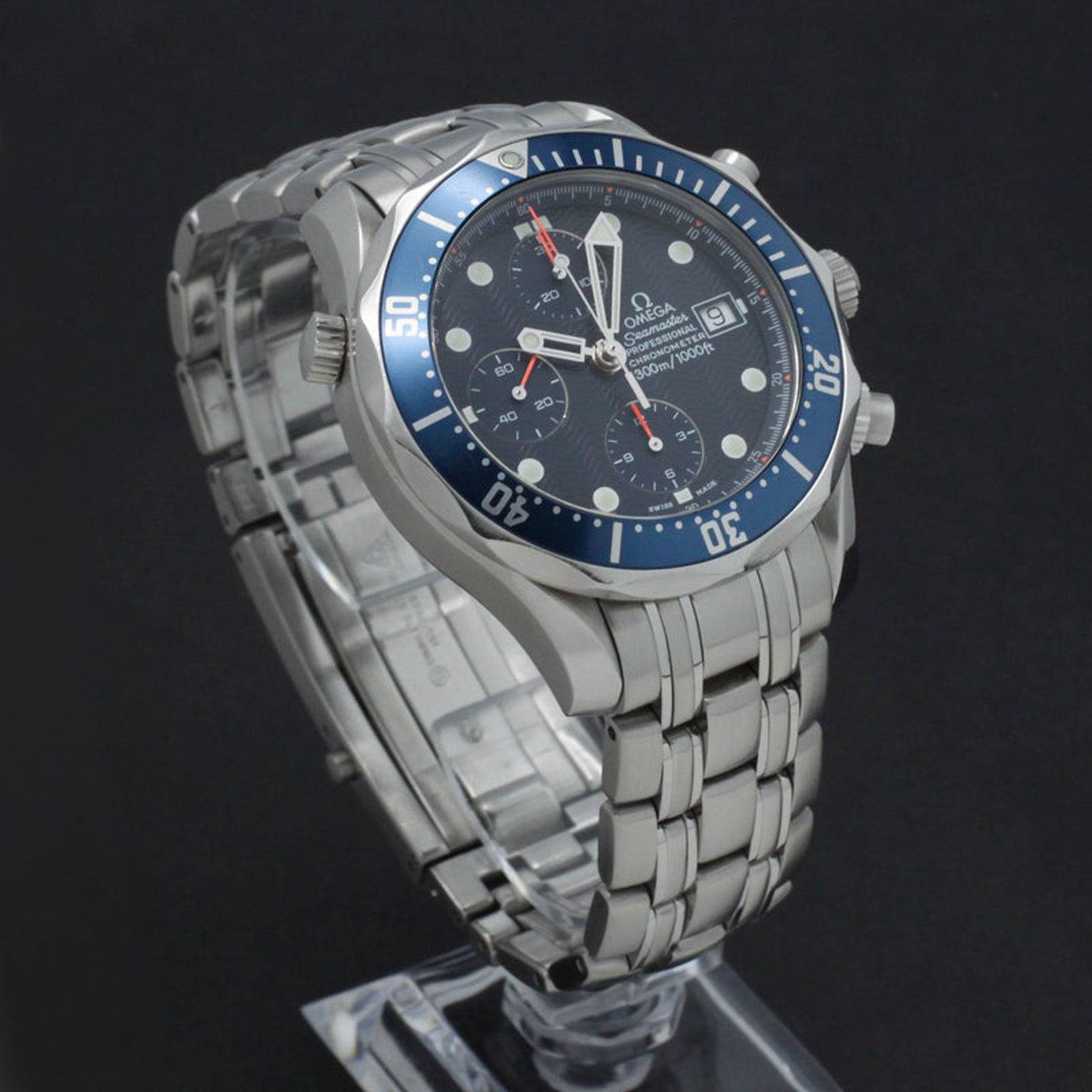 Omega Seamaster Diver 300 M 2599.80.00 (1999) - Blue dial 42 mm Steel case (4/7)