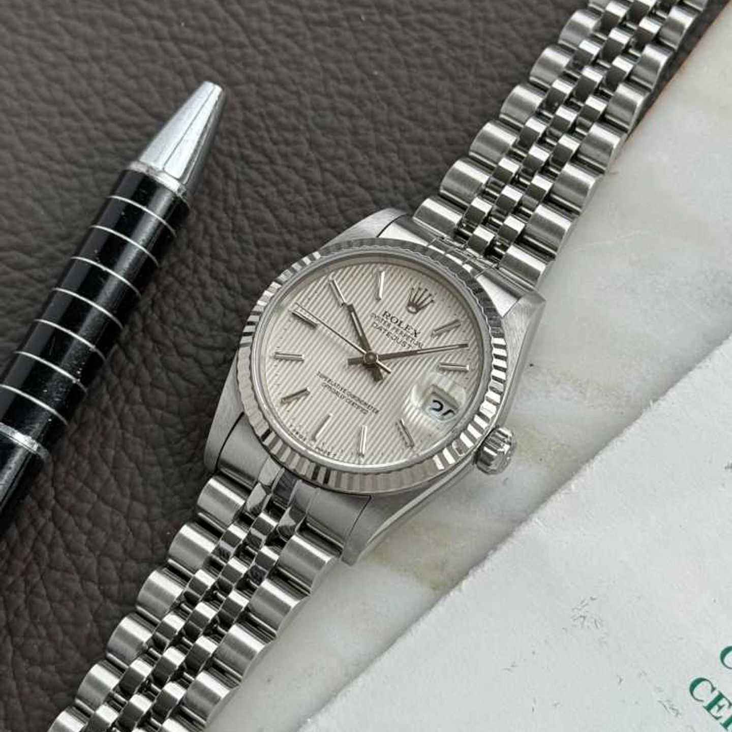 Rolex Datejust 31 68274 (1993) - Silver dial 31 mm Steel case (6/8)