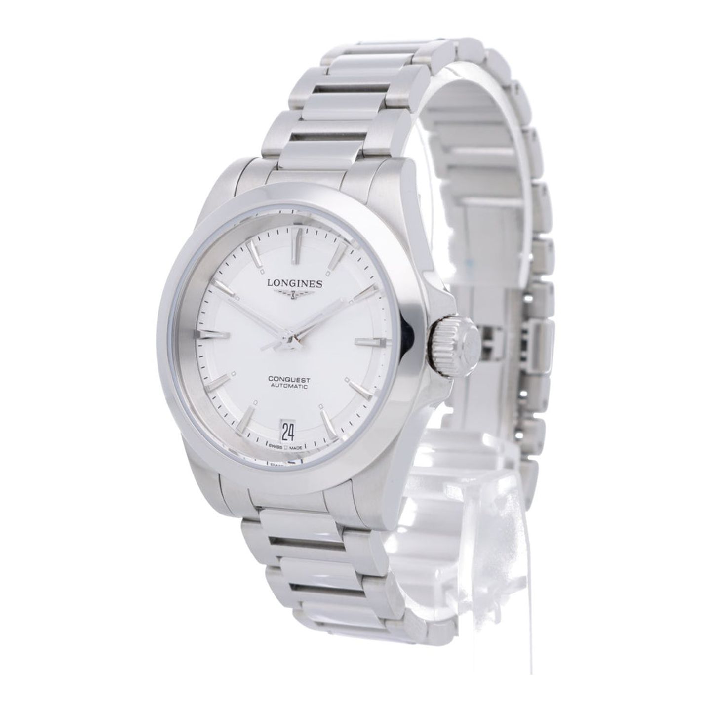 Longines Conquest L3.430.4.72.6 (2025) - Silver dial 34 mm Steel case (2/7)