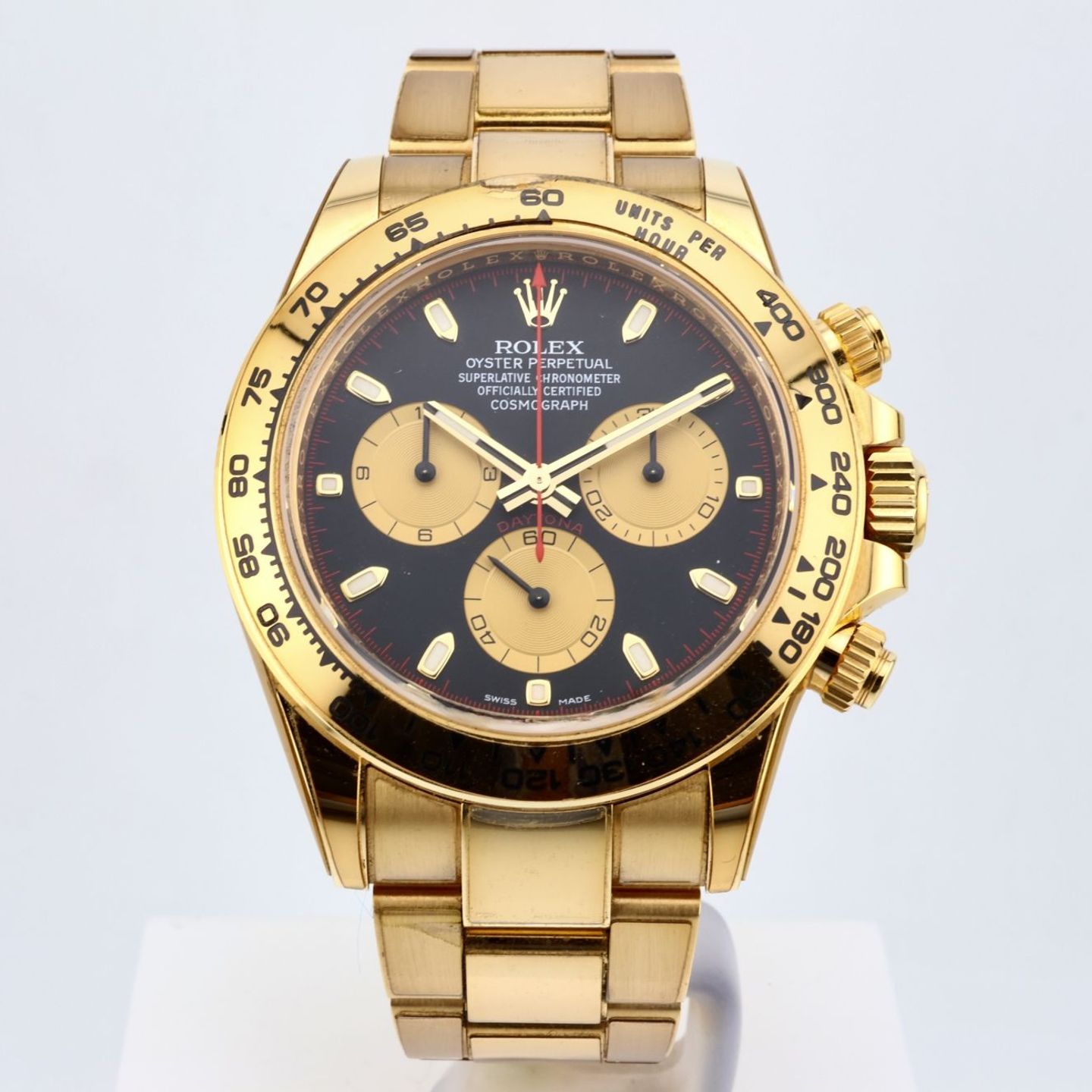 Rolex Daytona 116508 (2021) - Zwart wijzerplaat 40mm Geelgoud (1/1)