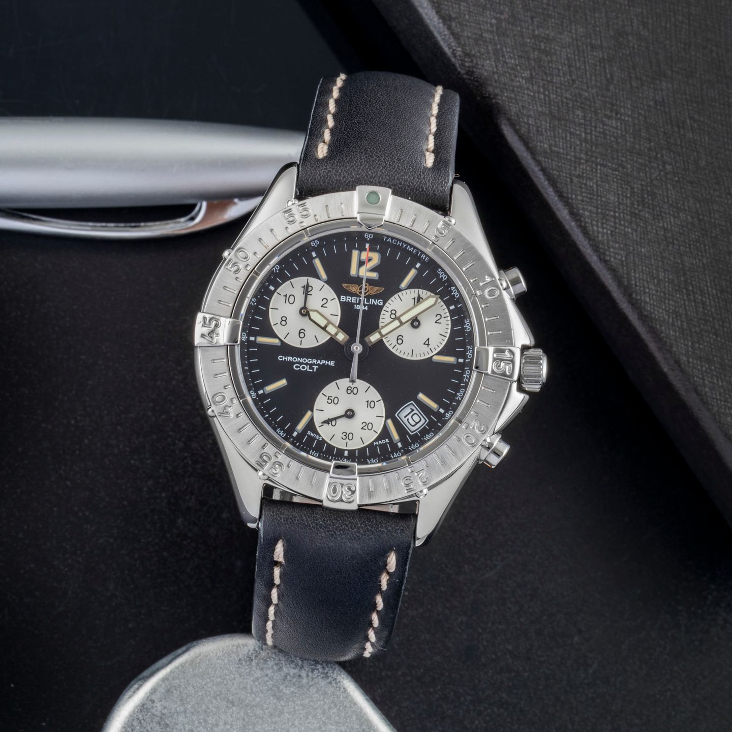 Breitling Colt Chronograph A53035 (1995) - 38 mm Steel case (1/8)