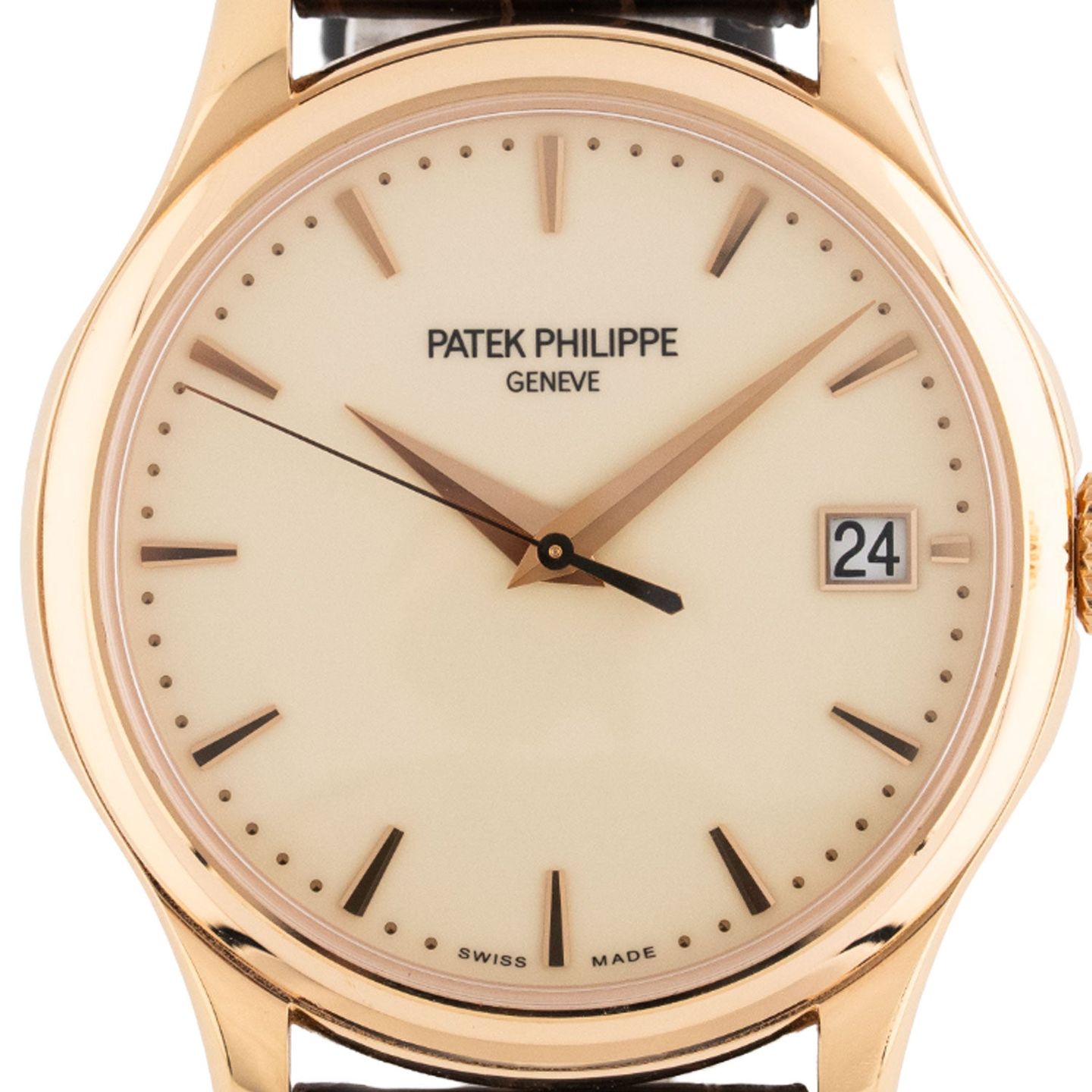 Patek Philippe Calatrava 5227R-001 (2019) - Beige dial 39 mm Rose Gold case (2/7)
