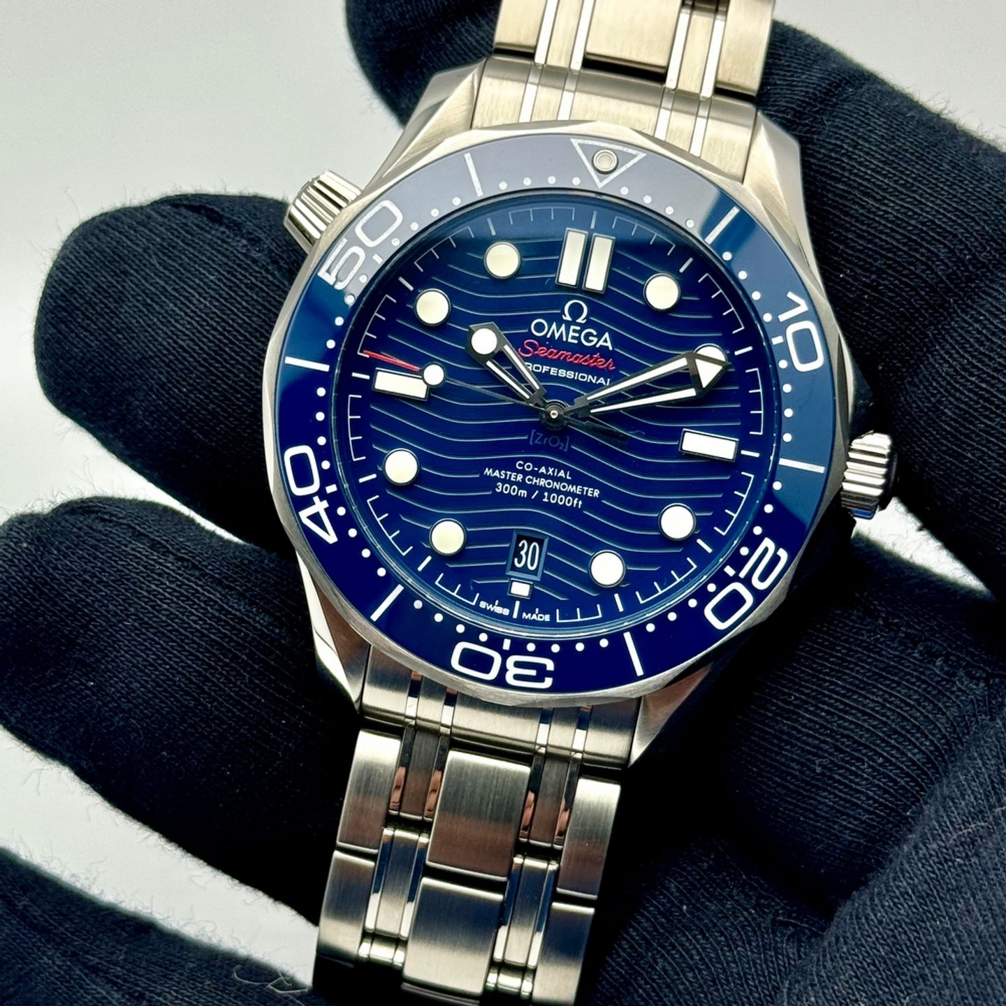 Omega Seamaster Diver 300 M 210.30.42.20.03.001 (2019) - Blauw wijzerplaat 42mm Staal (3/10)