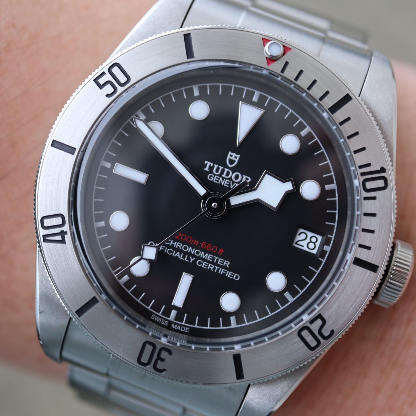 Tudor Black Bay Steel 79730 (2019) - Zwart wijzerplaat 41mm Staal (1/8)