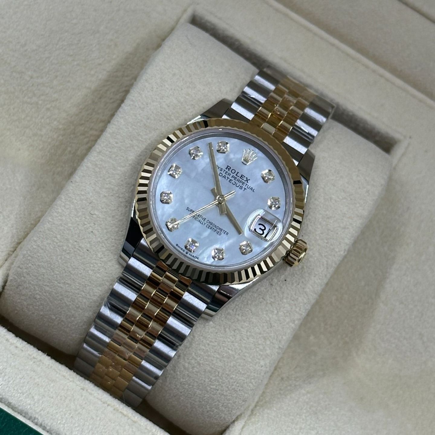 Rolex Datejust 31 278273 (2024) - White dial 31 mm Steel case (8/8)