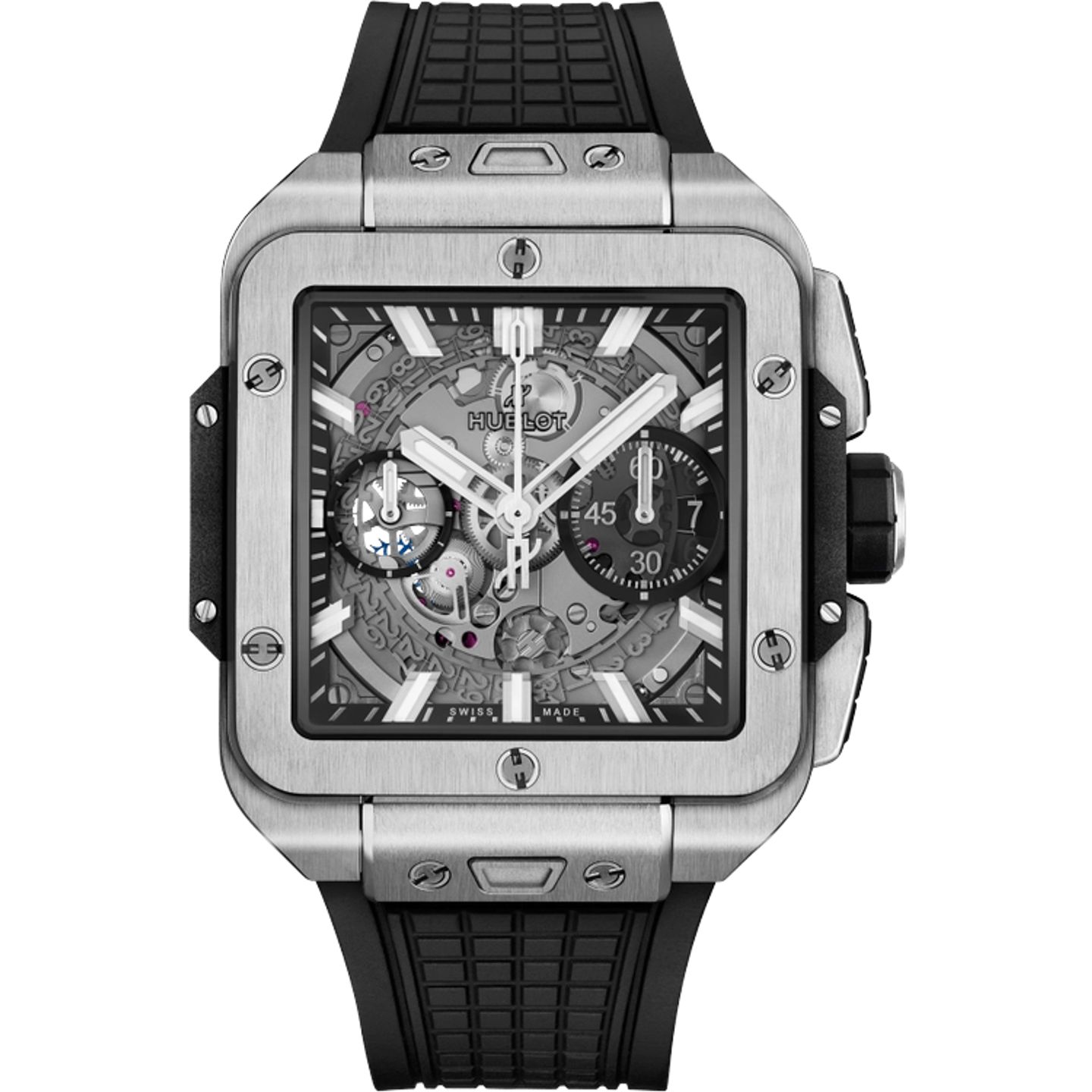 Hublot Square Bang 821.NX.0170.RX (2025) - Transparent dial 42 mm Titanium case (1/1)