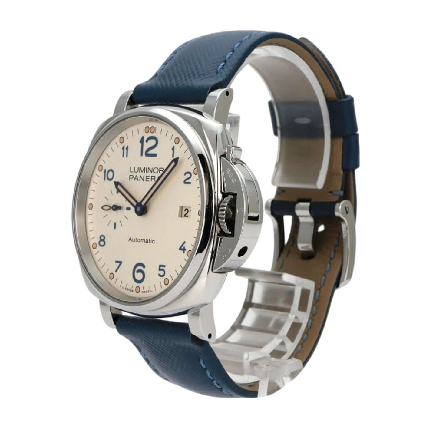 Panerai Luminor Due PAM00906 (2018) - White dial 42 mm Steel case (3/8)