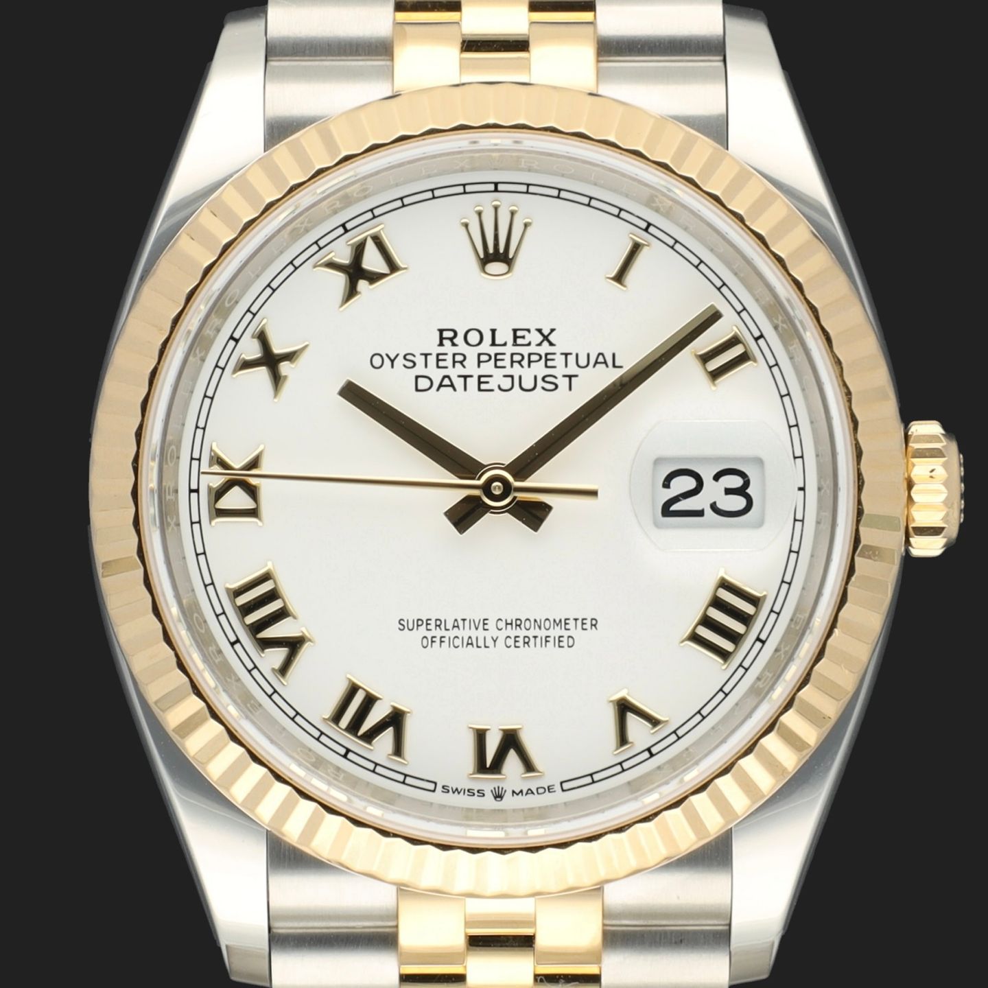 Rolex Datejust 36 126233 (2023) - 36mm Goud/Staal (2/8)