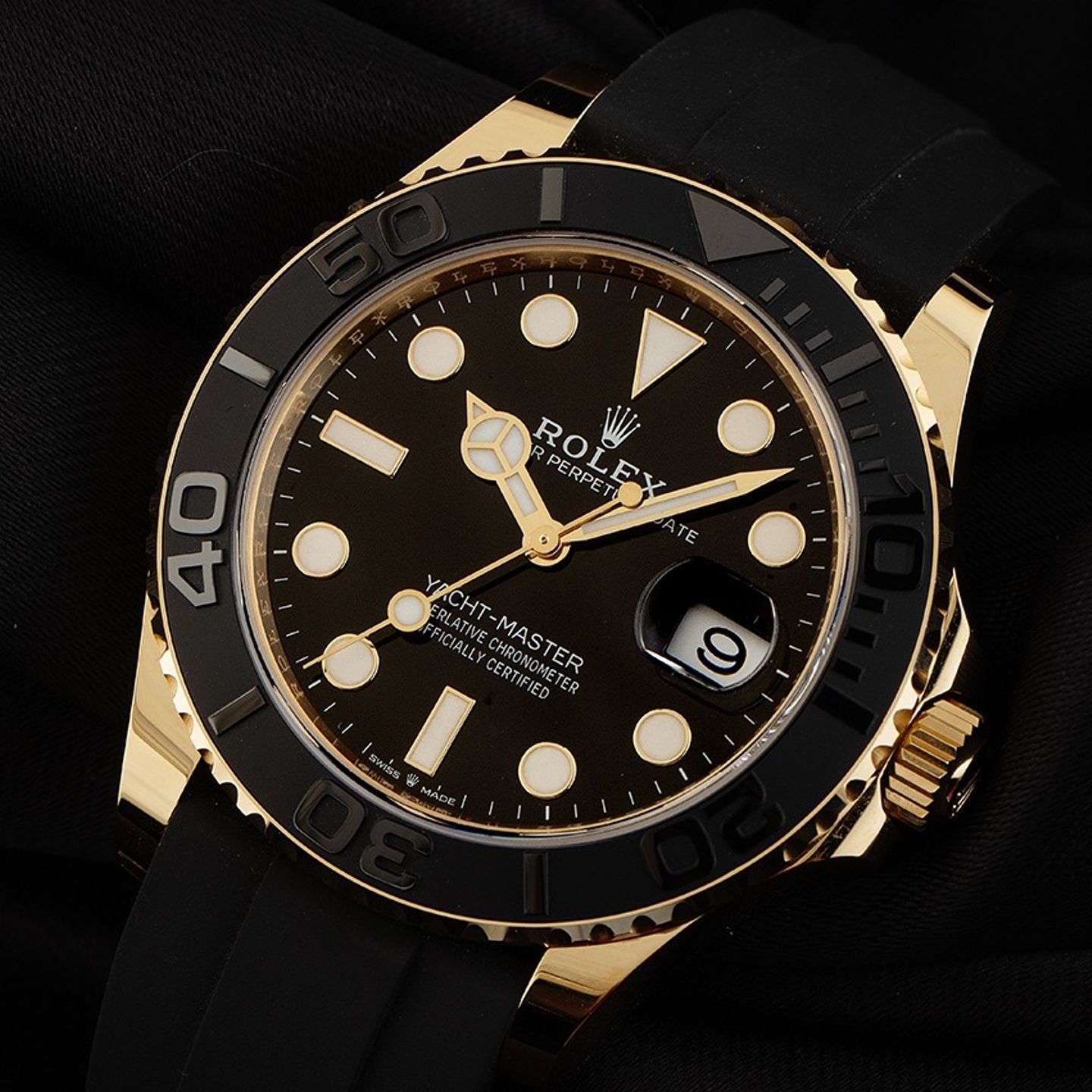 Rolex Yacht-Master 42 226658 (2025) - Zwart wijzerplaat 42mm Geelgoud (3/7)