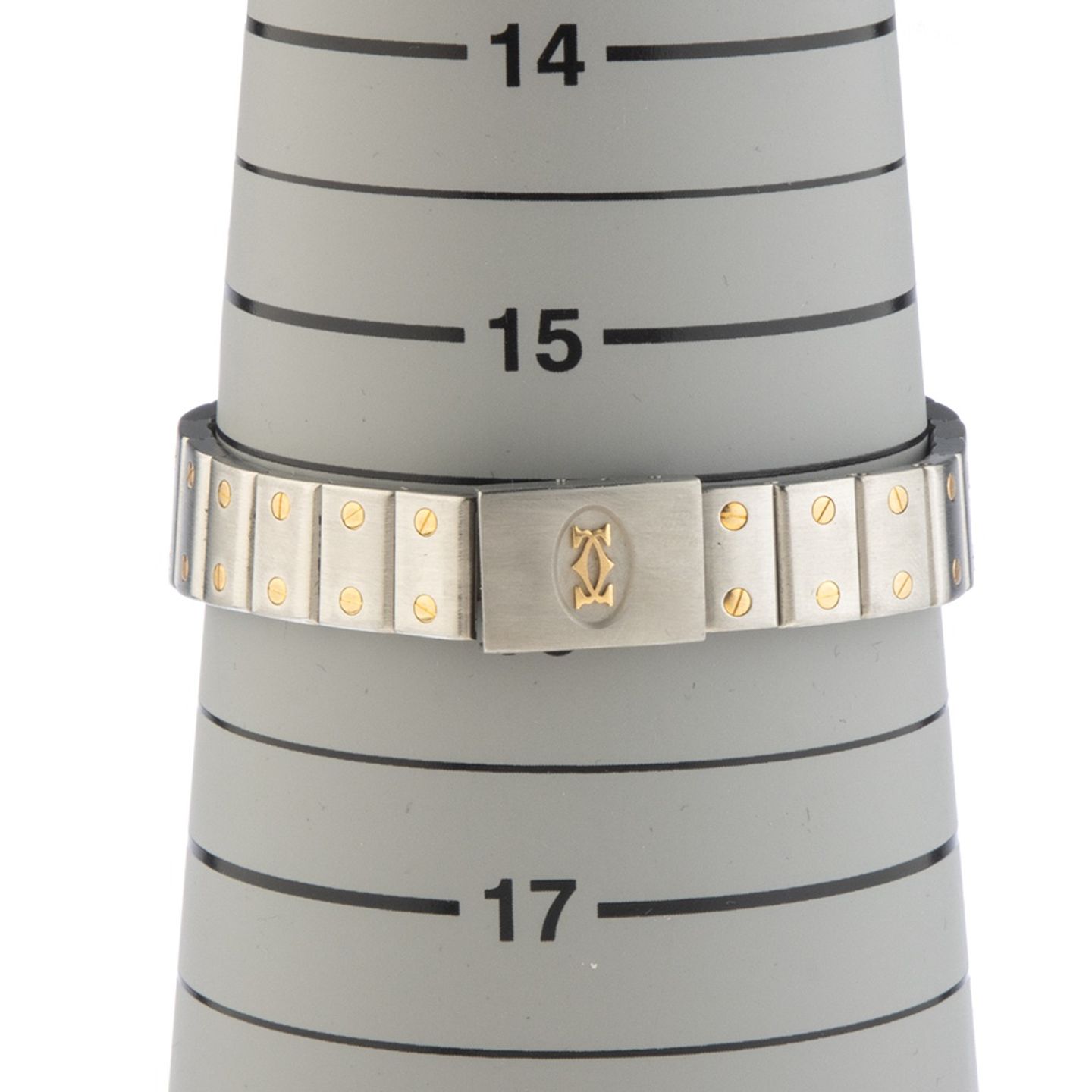 Cartier Santos Galbée 1057930 (1995) - Wit wijzerplaat 24mm Goud/Staal (8/8)