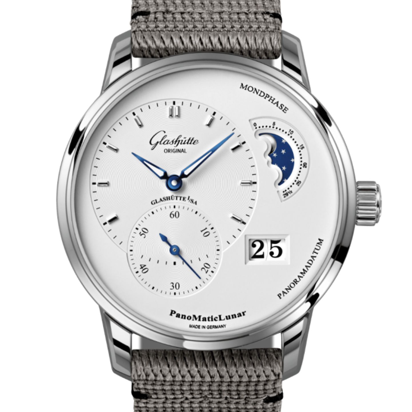 Glashütte Original PanoMaticLunar 1-90-02-42-32-66 (2024) - White dial 40 mm Steel case (2/2)