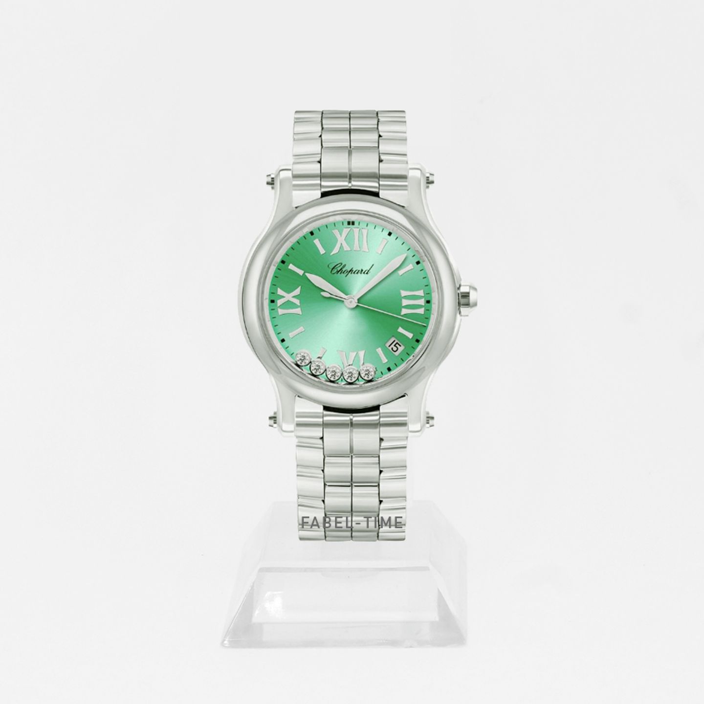 Chopard Happy Sport 278582-3011 (2024) - Groen wijzerplaat 36mm Staal (1/1)