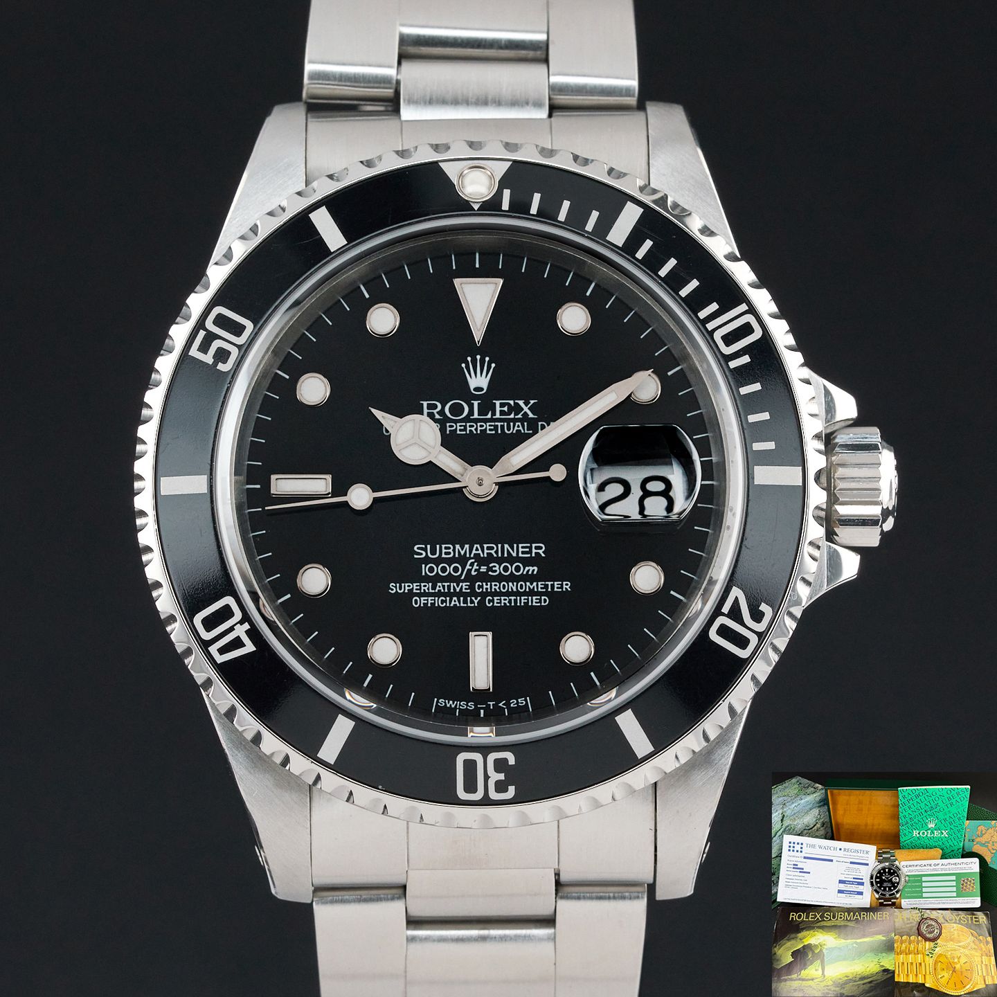 Rolex Submariner Date 16610 (1994) - 40mm Staal (1/8)