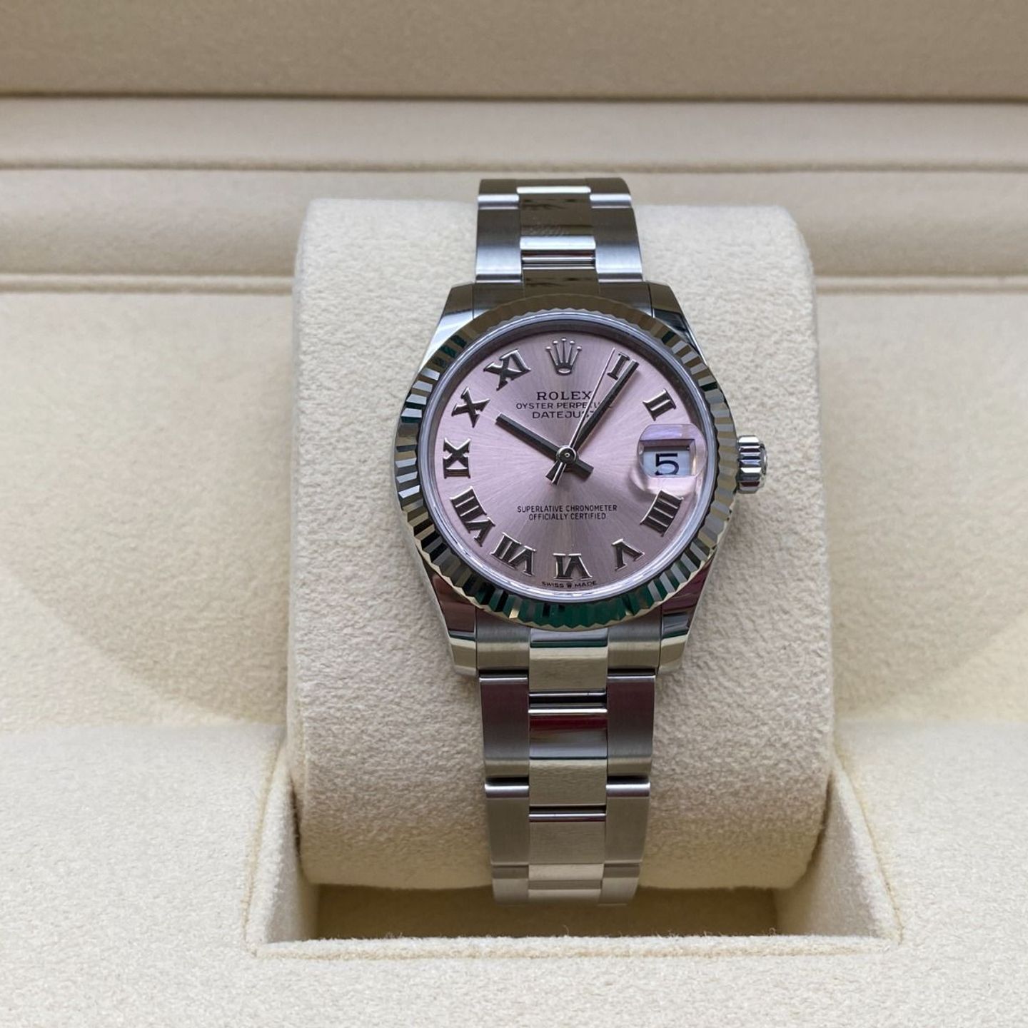 Rolex Datejust 31 278274 (2024) - Roze wijzerplaat 31mm Staal (2/8)