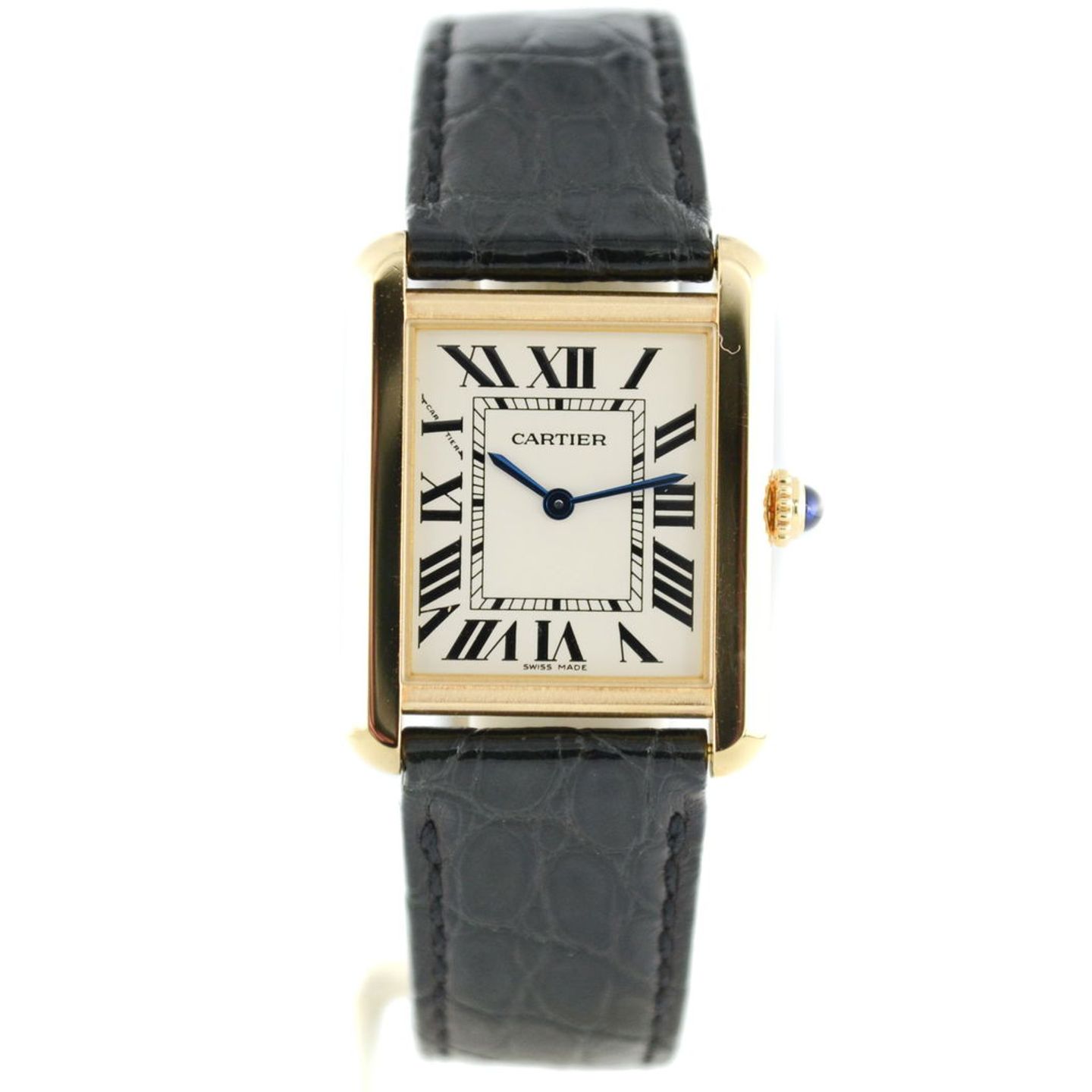Cartier Tank Solo W5200002 (2012) - Silver dial 31 mm Yellow Gold case (1/7)