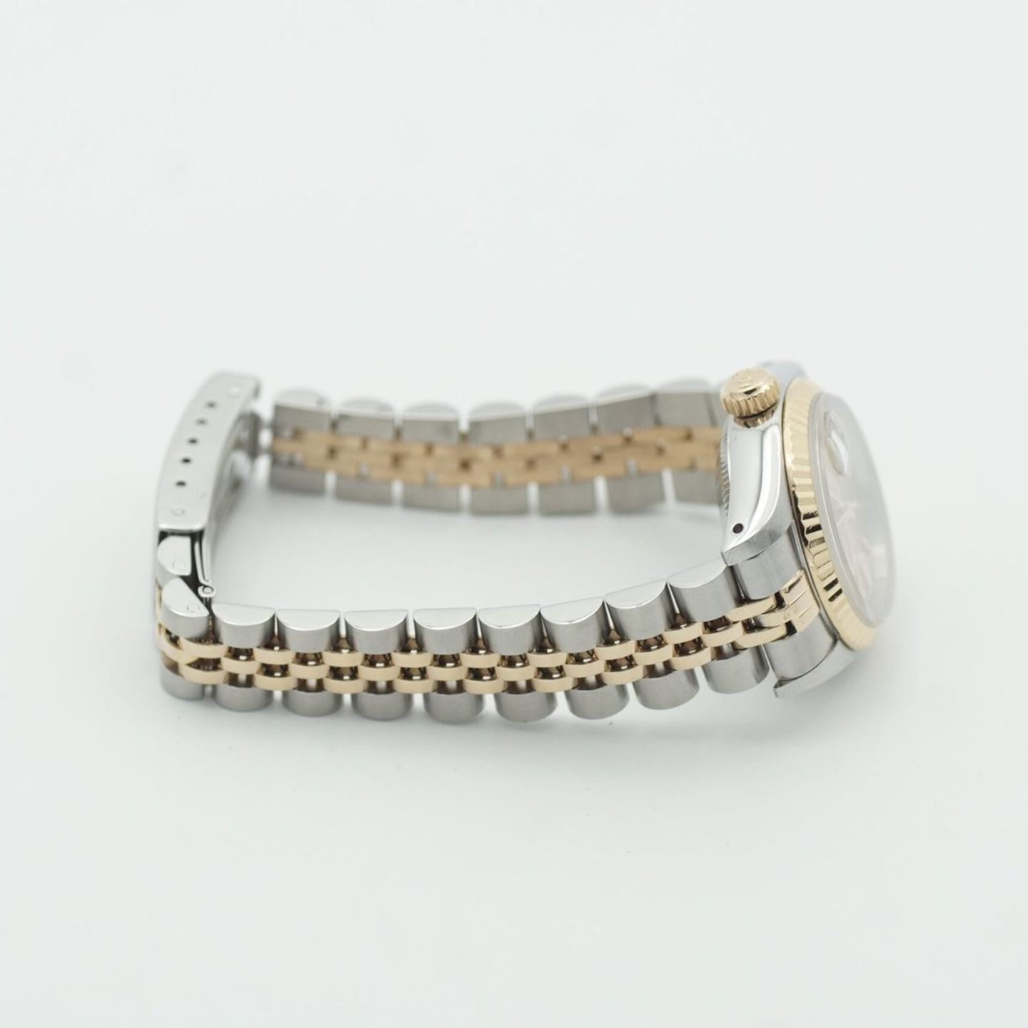 Rolex Lady-Datejust 69173 (1990) - Champagne dial 26 mm Gold/Steel case (6/8)