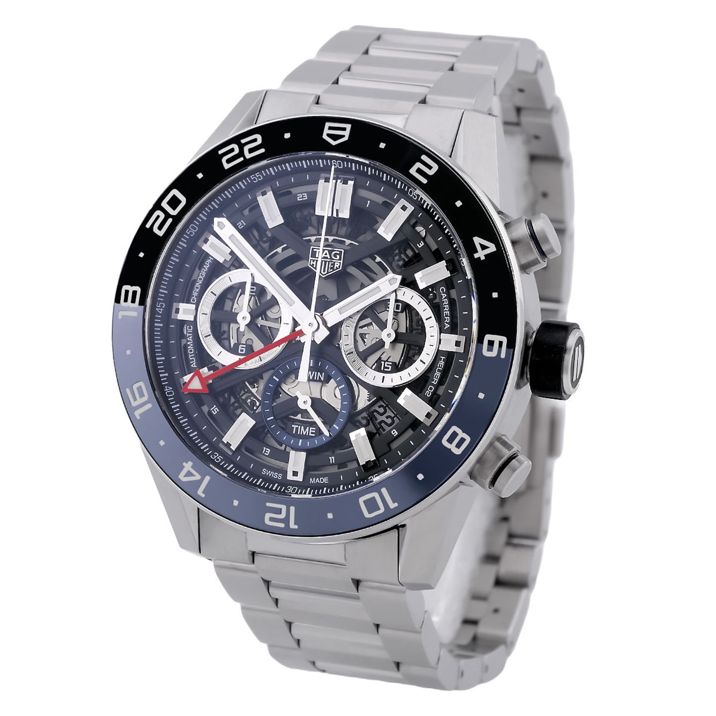 TAG Heuer Carrera Calibre HEUER 01 CAR201AA.BA0714 (2019) - White dial 43 mm Steel case (2/8)