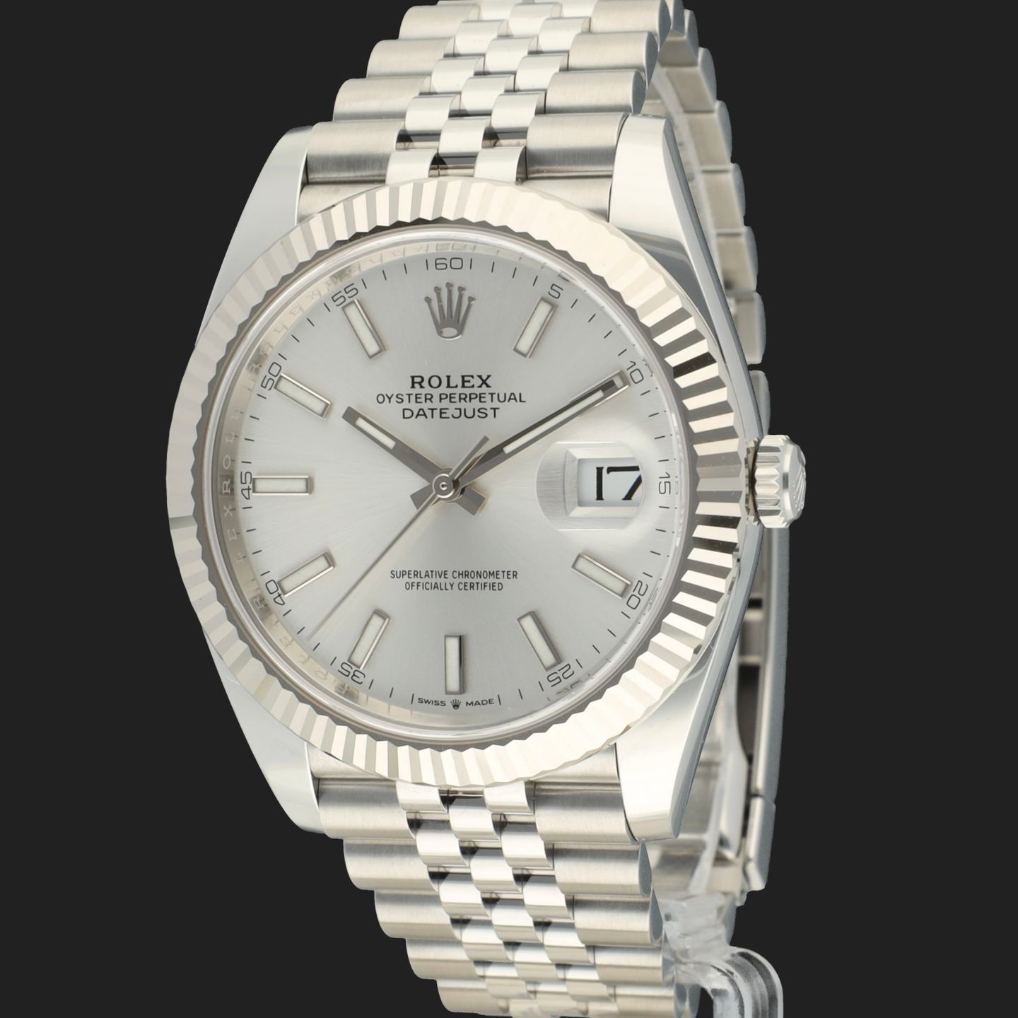 Rolex Datejust 41 126334 (2022) - Zilver wijzerplaat 41mm Staal (1/8)