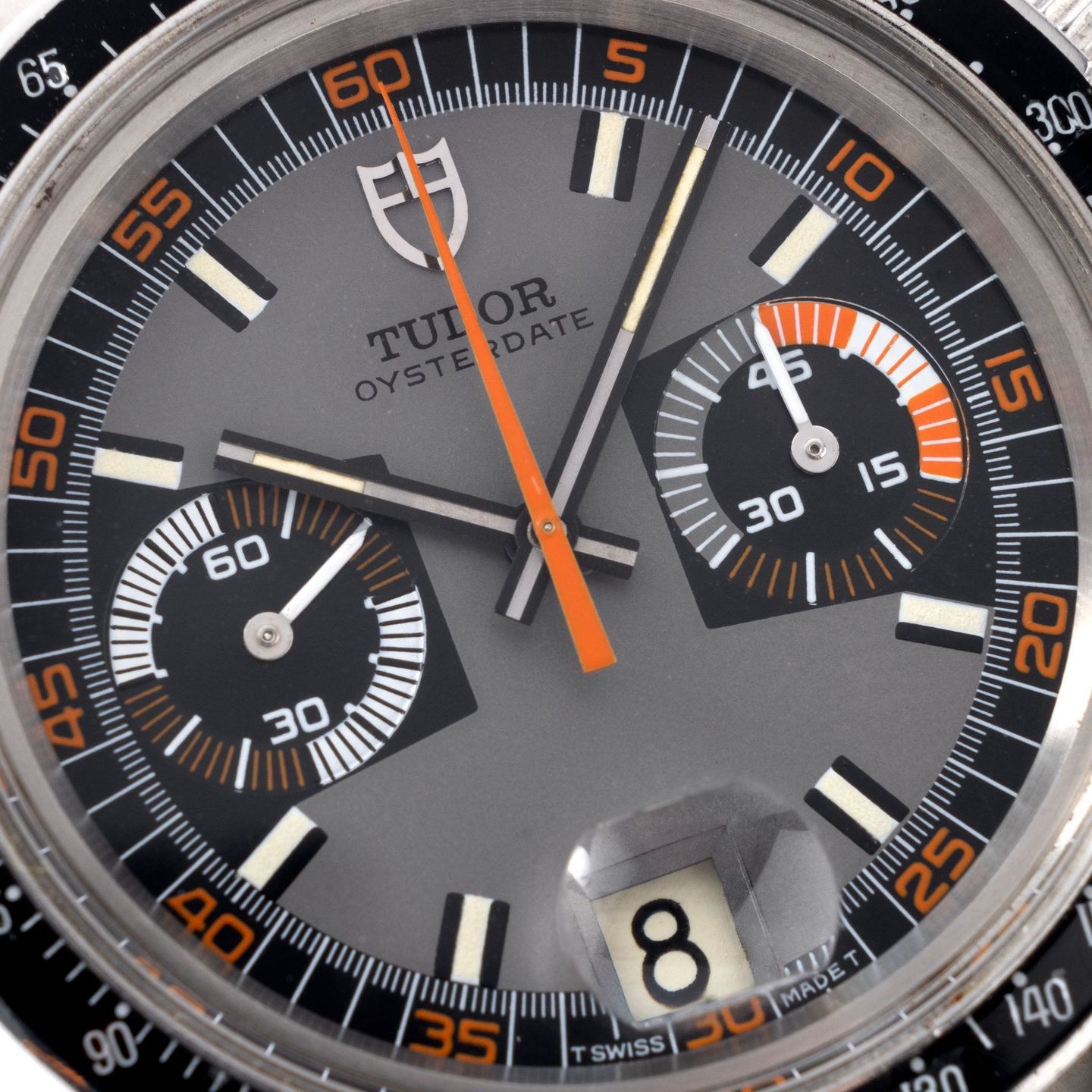 Tudor Montecarlo 7149 (1972) - Grijs wijzerplaat 40mm Staal (2/8)