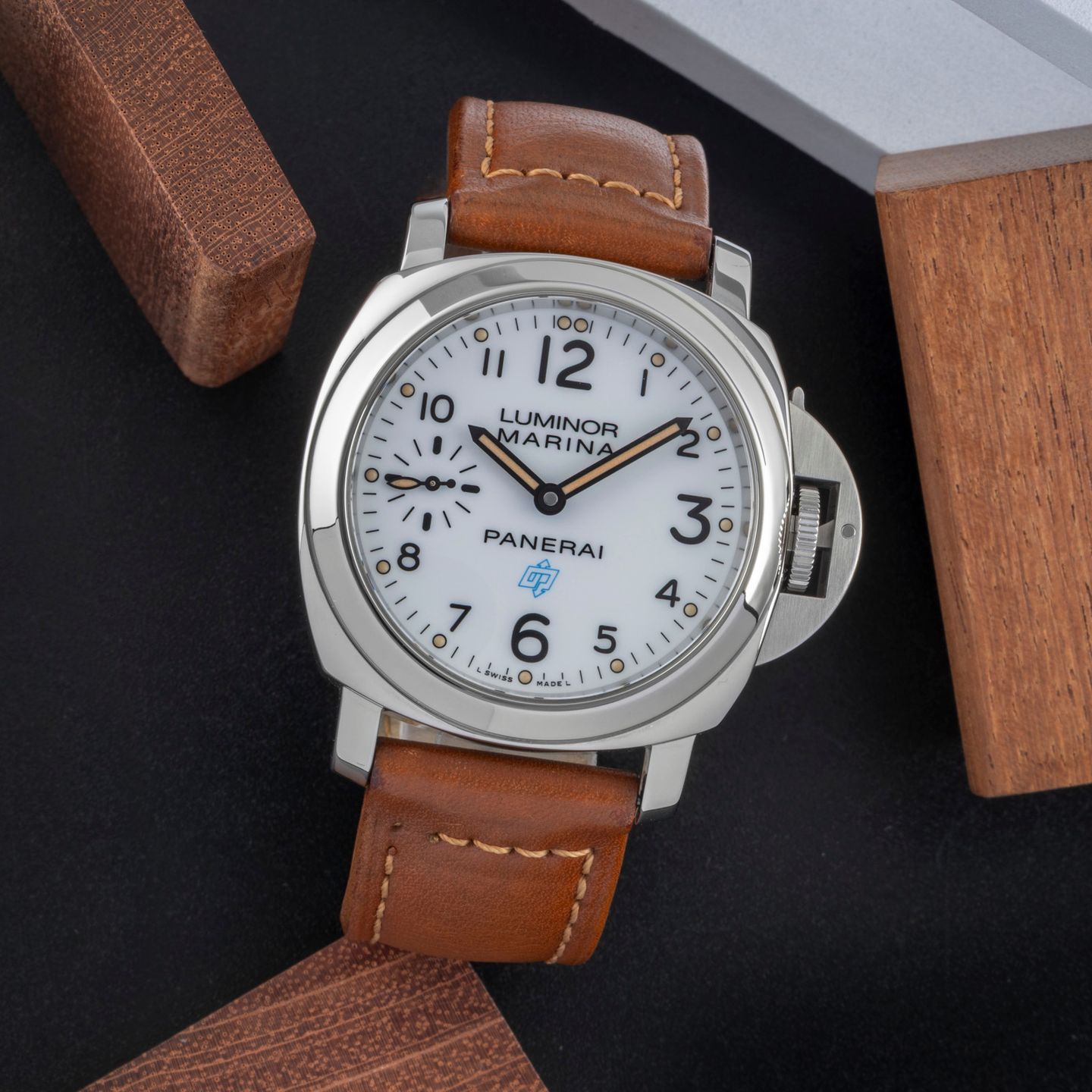 Panerai Luminor Marina PAM00778 (Unknown (random serial)) - Black dial 44 mm Steel case (1/8)