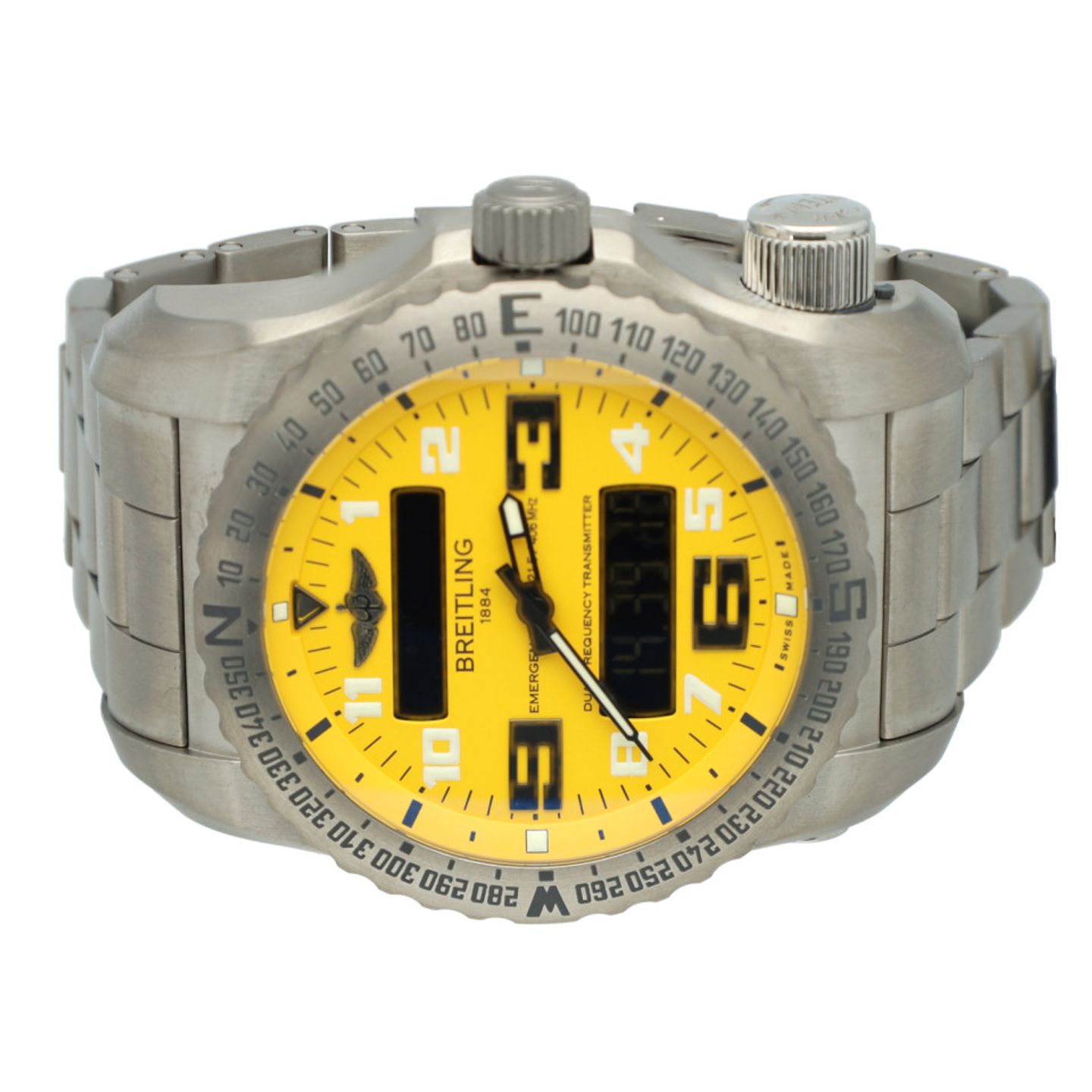 Breitling Emergency E76325 (2014) - Geel wijzerplaat 51_MM Titanium (8/14)
