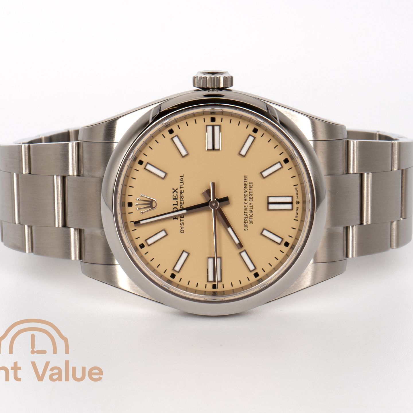 Rolex Oyster Perpetual 41 134300 (2025) - Beige dial 41 mm Steel case (2/6)