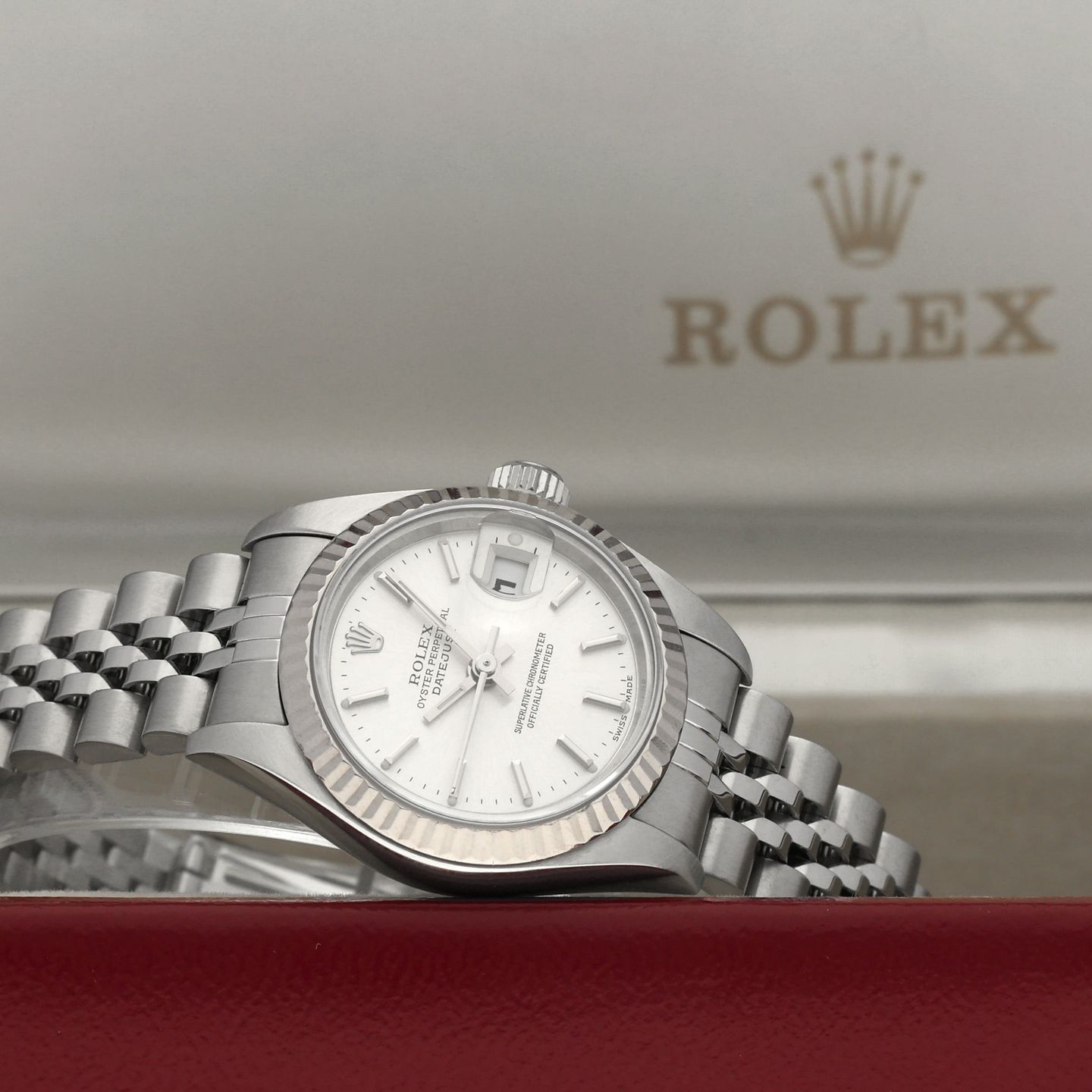 Rolex Lady-Datejust 79174 (1999) - Silver dial 26 mm Steel case (3/8)