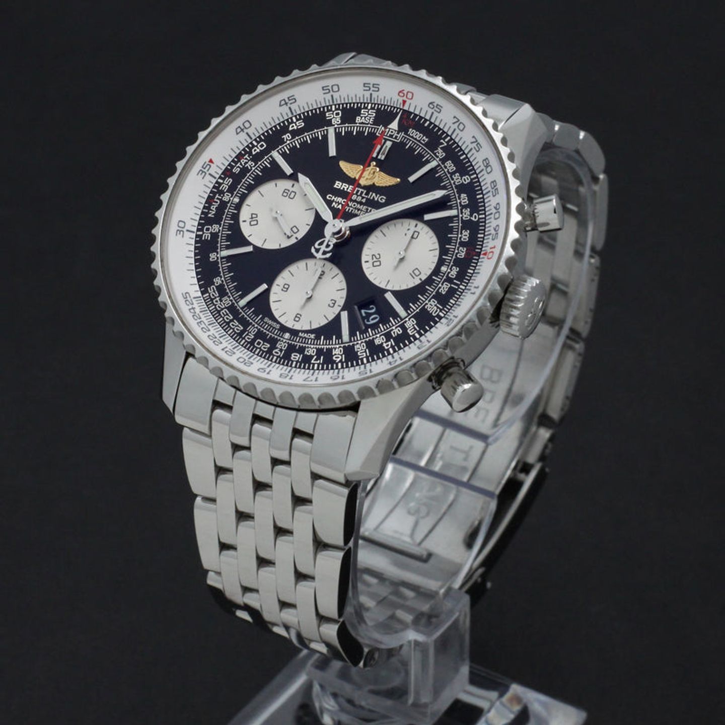 Breitling Navitimer 01 AB0120 (2016) - Zwart wijzerplaat 43mm Staal (5/7)