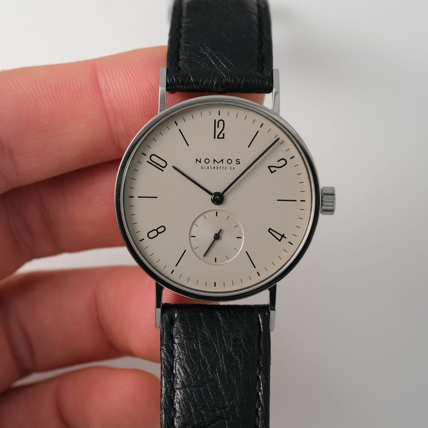 NOMOS Tangente 101 (2001) - Zilver wijzerplaat 35mm Staal (6/8)