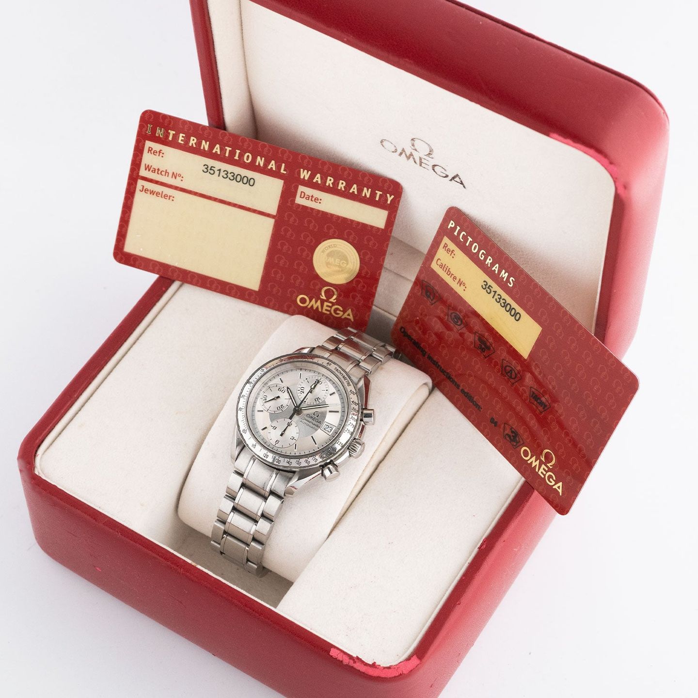 Omega Speedmaster Date 3513.30.00 (Onbekend (willekeurig serienummer)) - Zilver wijzerplaat 39mm Staal (6/6)