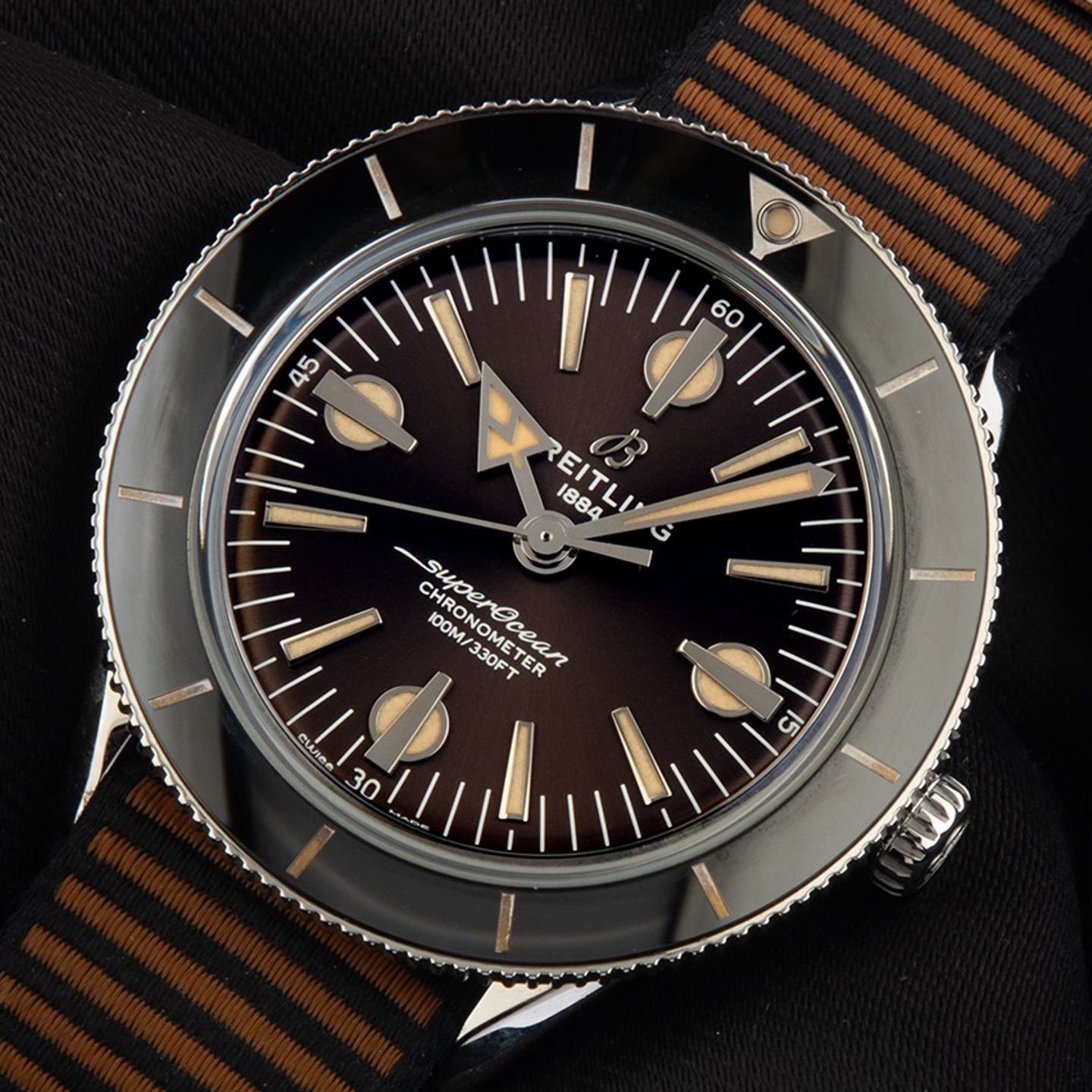Breitling Superocean Heritage A103703A1Q1W1 (2021) - Bronze dial 42 mm Steel case (3/8)
