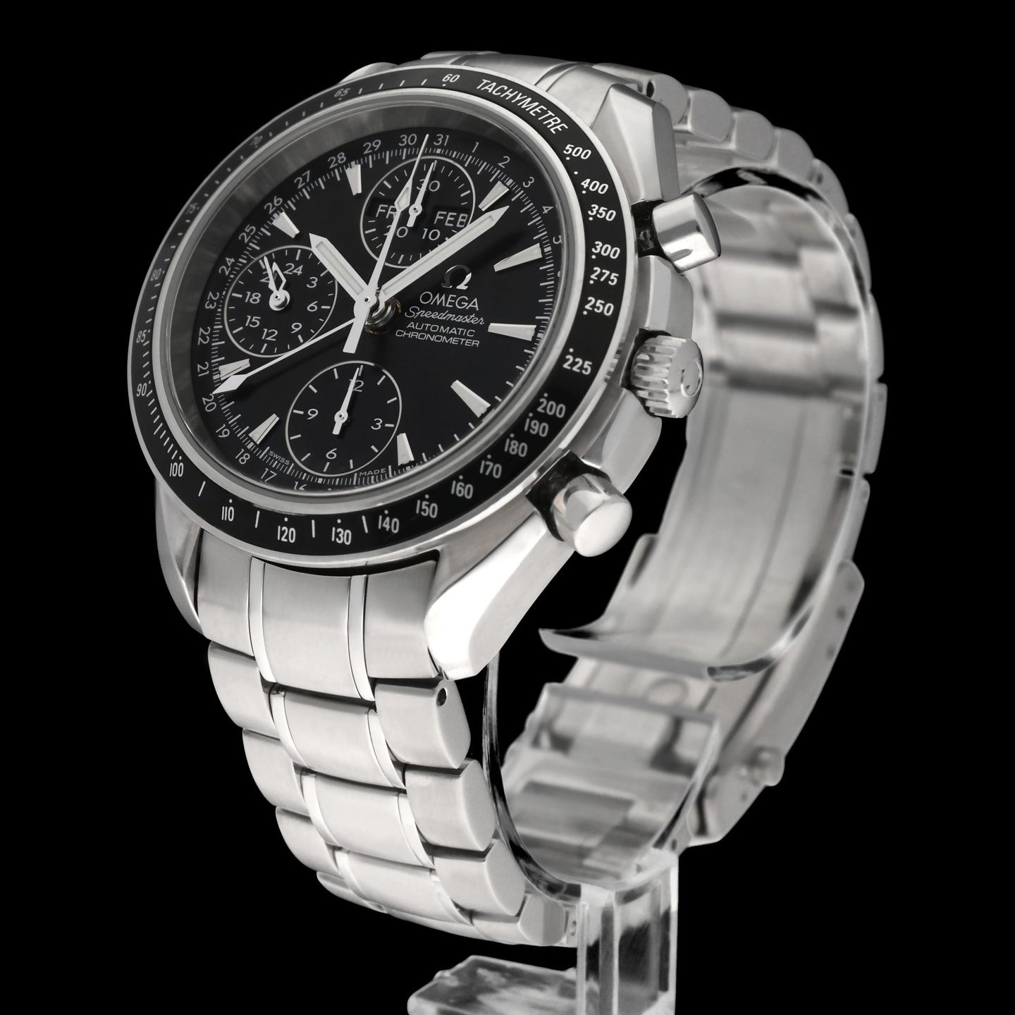 Omega Speedmaster Day Date 3220.50.00 (2007) - Black dial 40 mm Steel case (5/8)