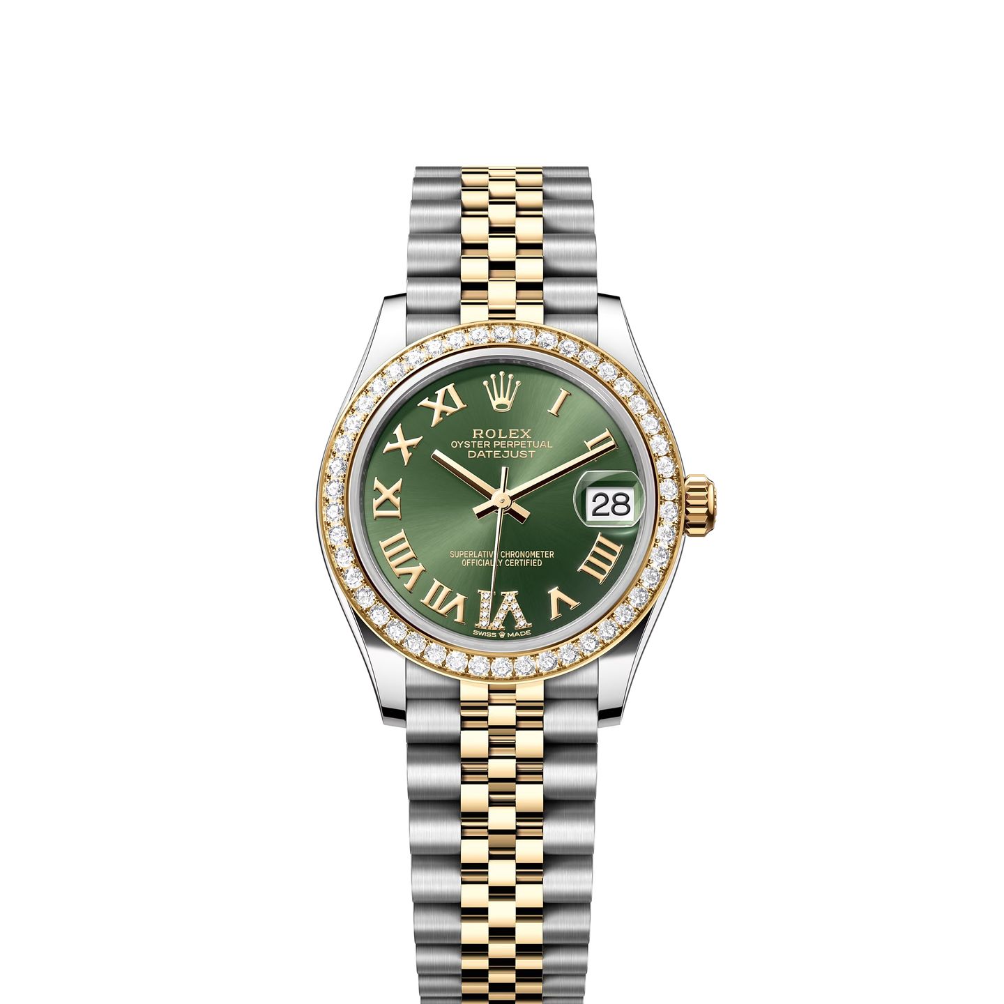 Rolex Datejust 31 278383RBR (2024) - Green dial 31 mm Steel case (1/8)