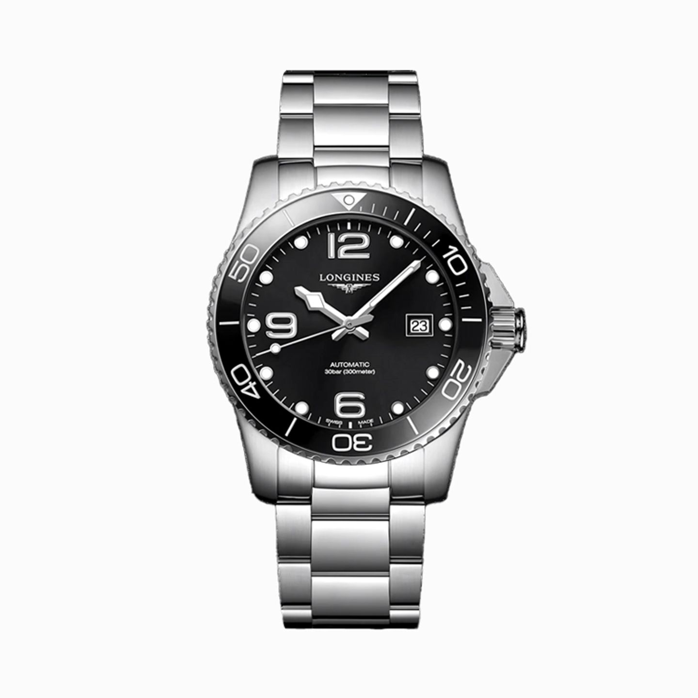 Longines HydroConquest L3.781.4.56.6 (2025) - Black dial 41 mm Steel case (1/1)
