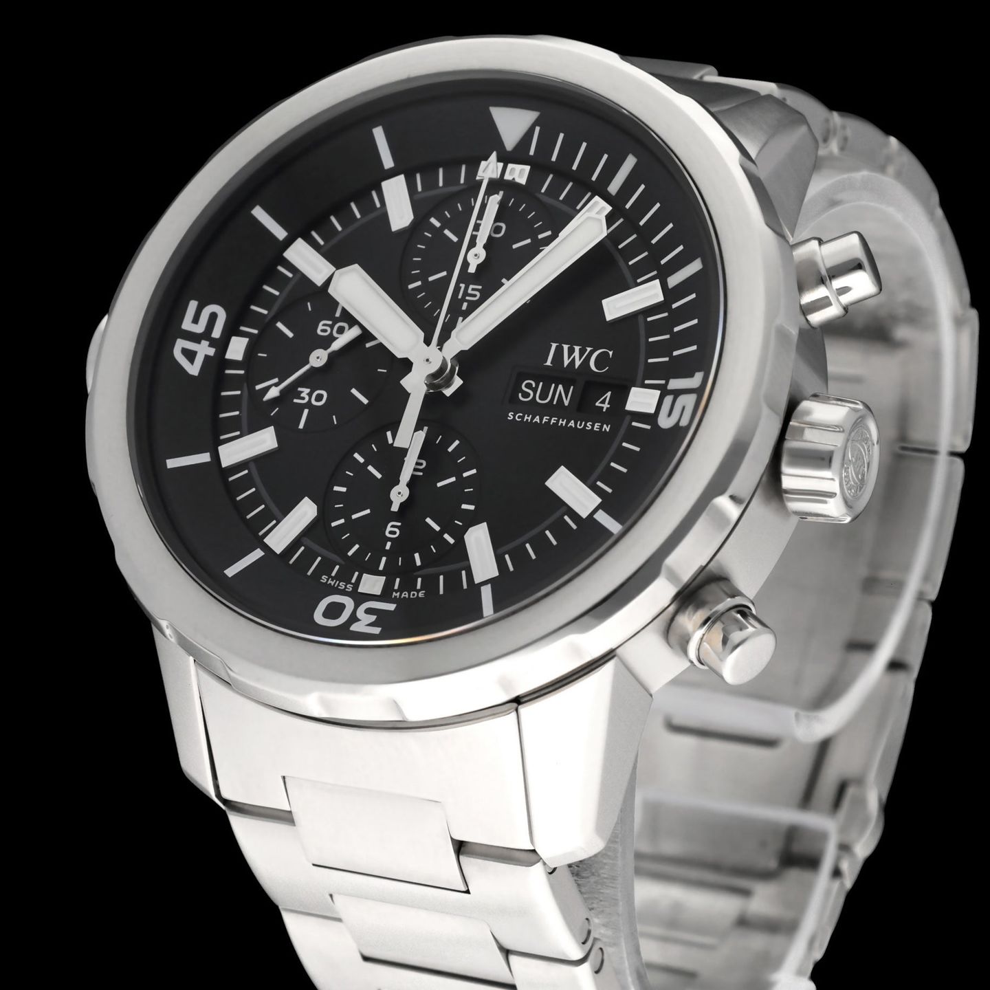 IWC Aquatimer Chronograph IW376804 (2016) - Zwart wijzerplaat 44mm Staal (6/8)