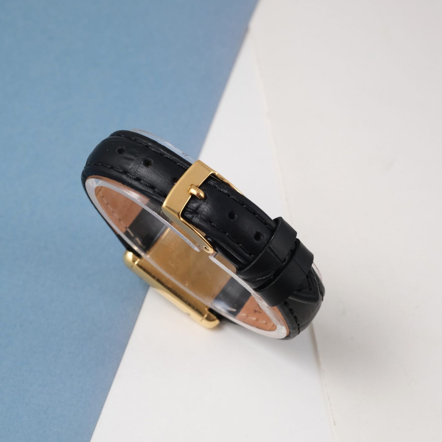 Chopard Tank 5054 (1985) - White dial 20 mm Yellow Gold case (5/8)