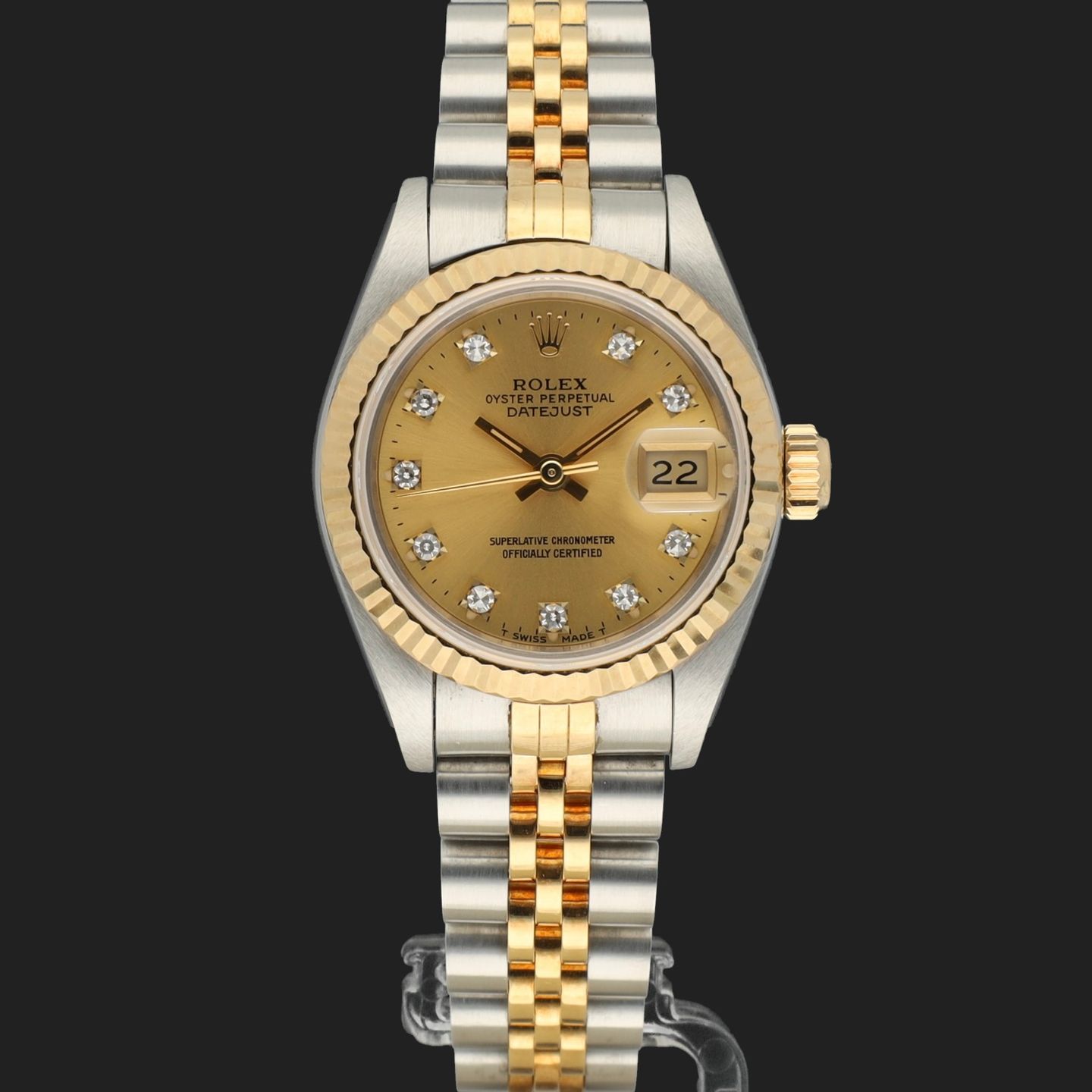 Rolex Lady-Datejust 69173 (1994) - 26mm Goud/Staal (3/8)