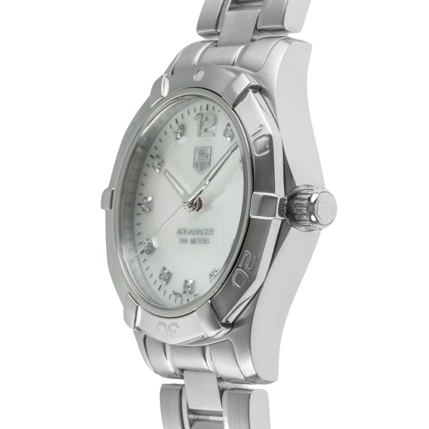 TAG Heuer Aquaracer Lady WAF1312.BA0817 (Unknown (random serial)) - Pearl dial 32 mm Steel case (6/8)