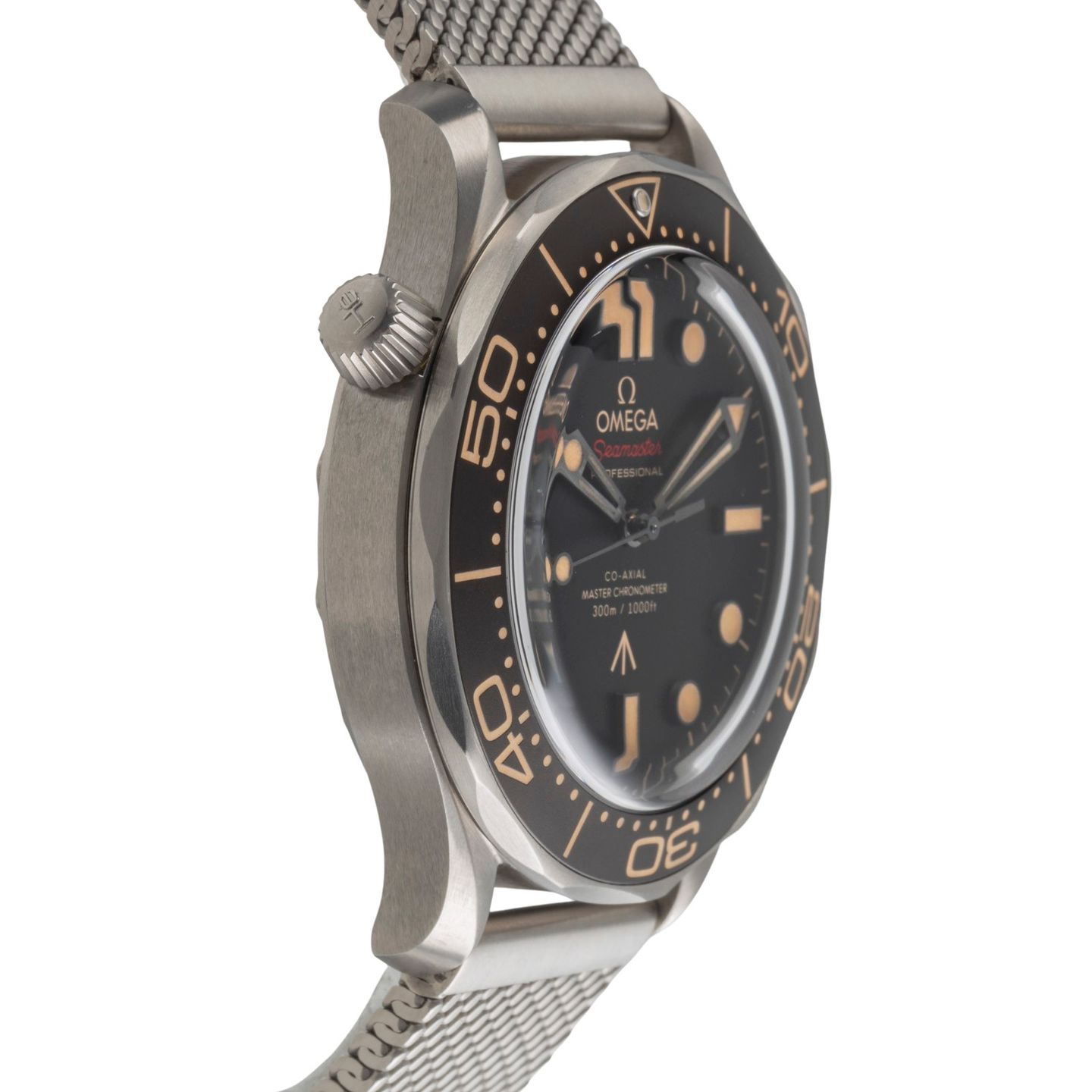 Omega Seamaster Diver 300 M 210.90.42.20.01.001 (Unknown (random serial)) - Brown dial 42 mm Titanium case (7/8)