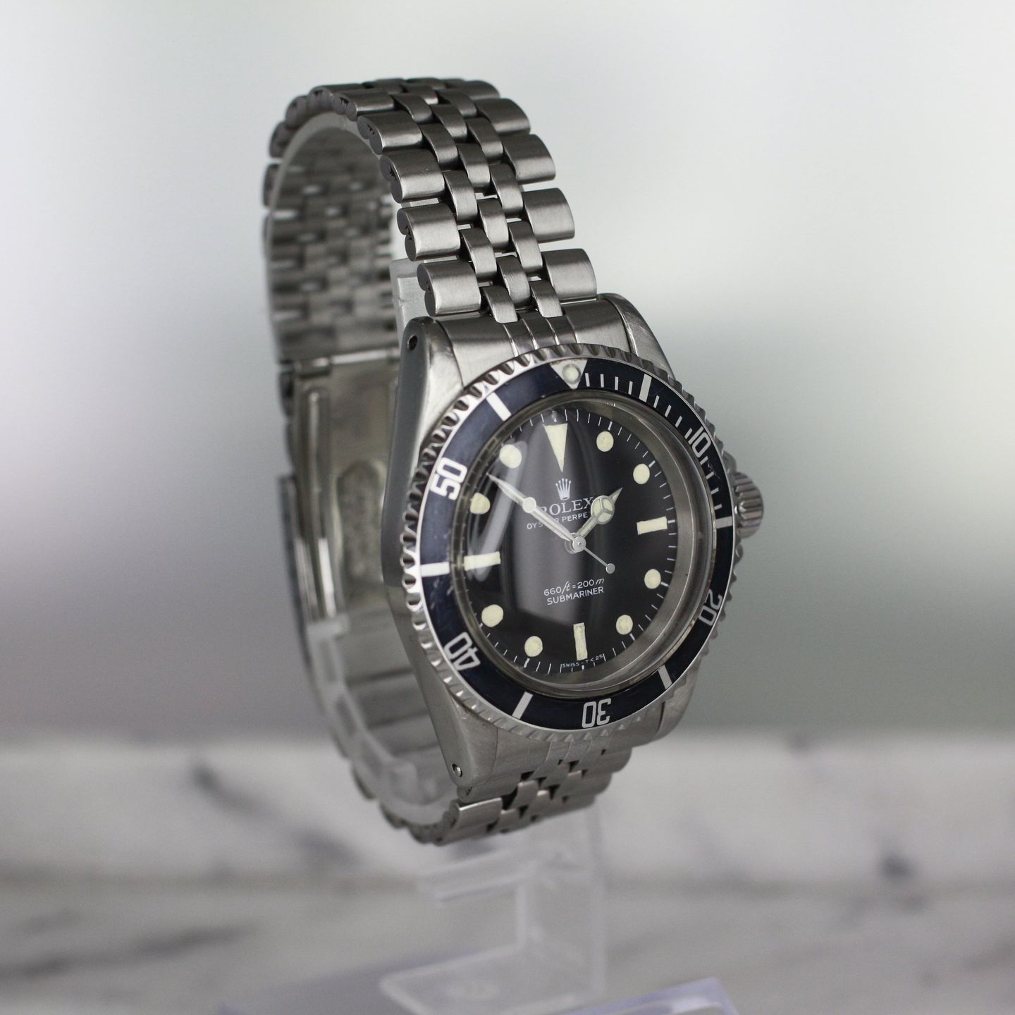 Rolex Submariner No Date 5513 (1970) - Zwart wijzerplaat 40mm Staal (7/8)