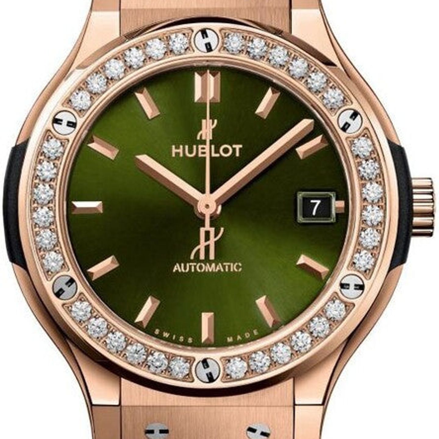 Hublot Classic Fusion 565.OX.8980.LR.1204 (2025) - Green dial 38 mm Red Gold case (1/1)