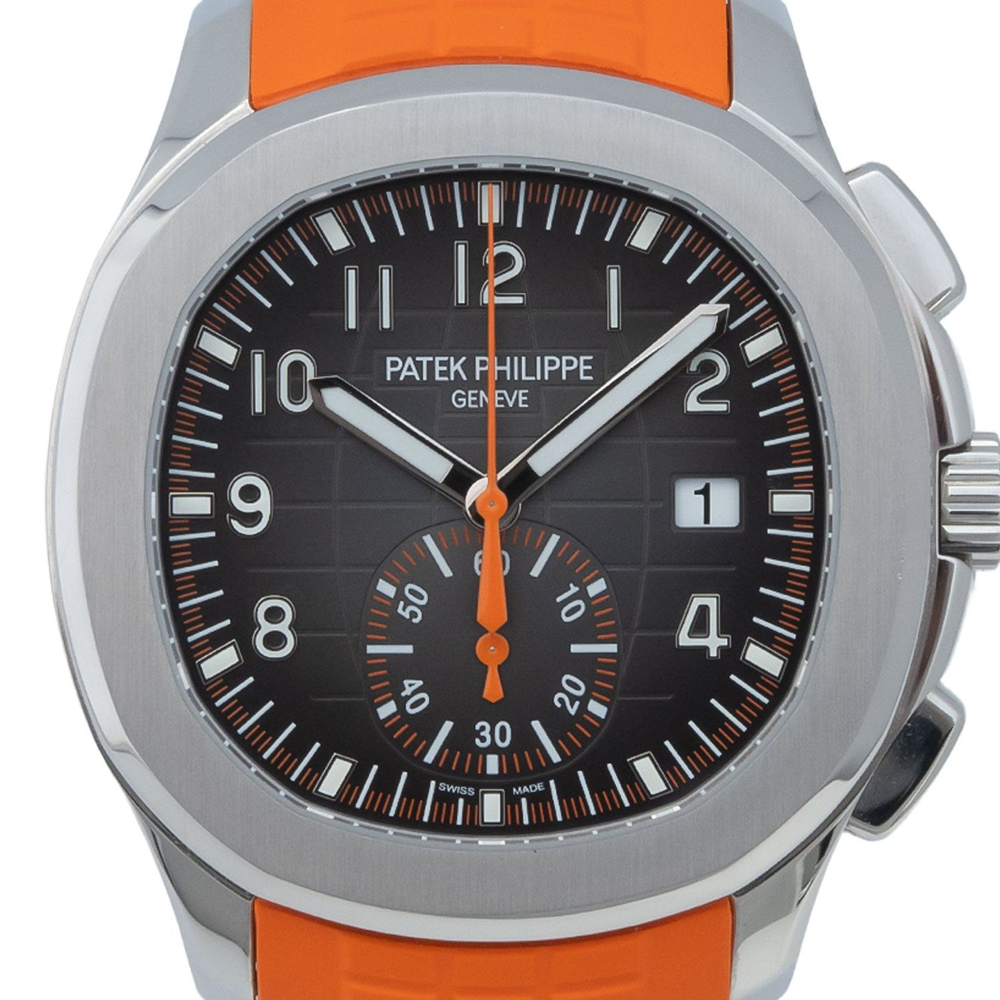 Patek Philippe Aquanaut 5968A-001 (2019) - Black dial 42 mm Steel case (2/6)