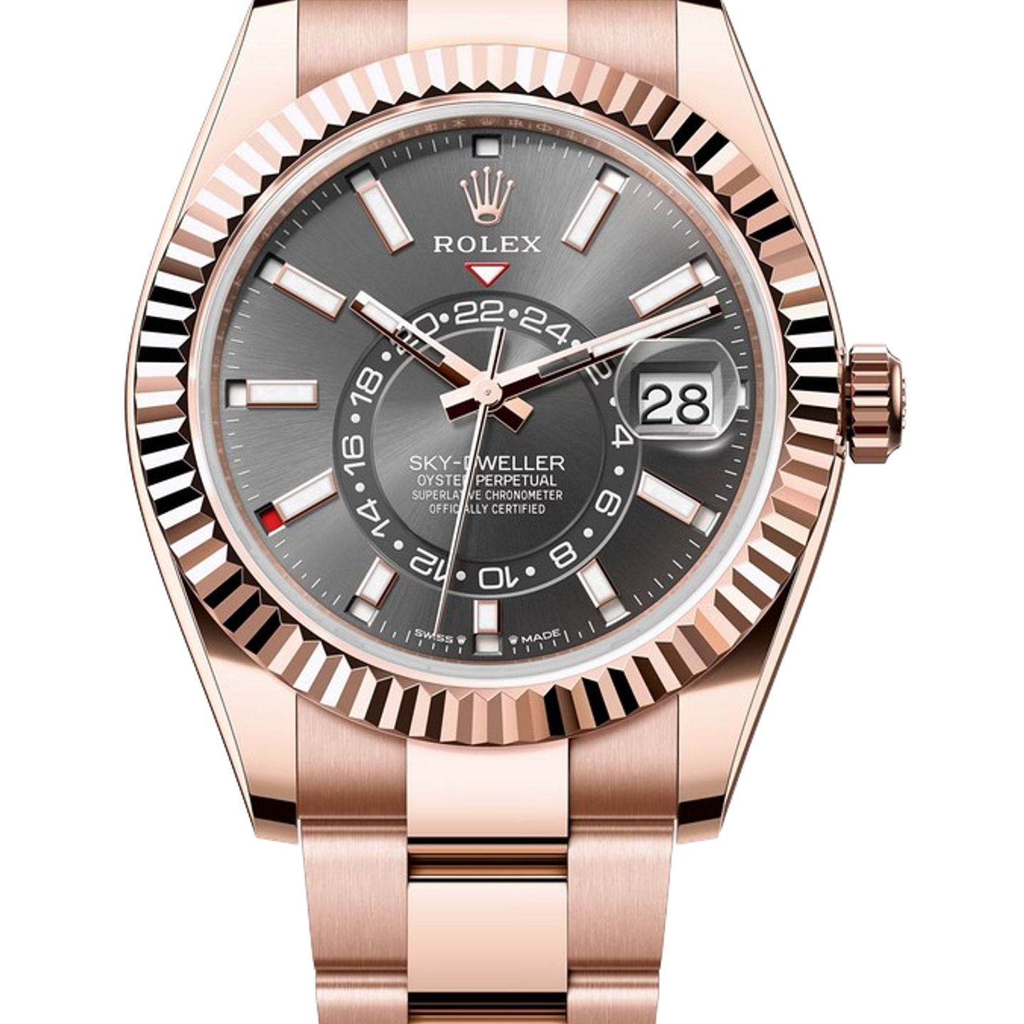 Rolex Sky-Dweller 336935 (2025) - Grey dial 42 mm Rose Gold case (1/1)