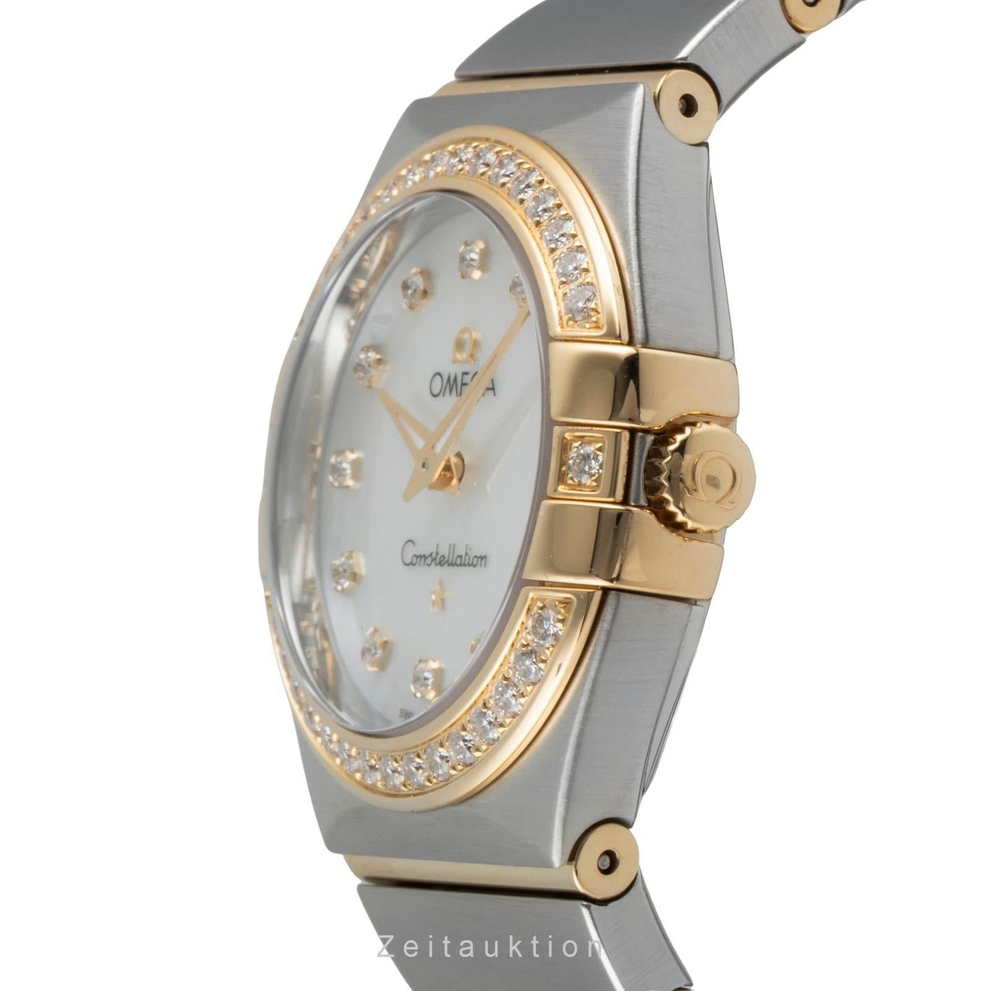 Omega Constellation Quartz 123.25.27.60.55.003 (2012) - Pearl dial 27 mm Steel case (5/8)