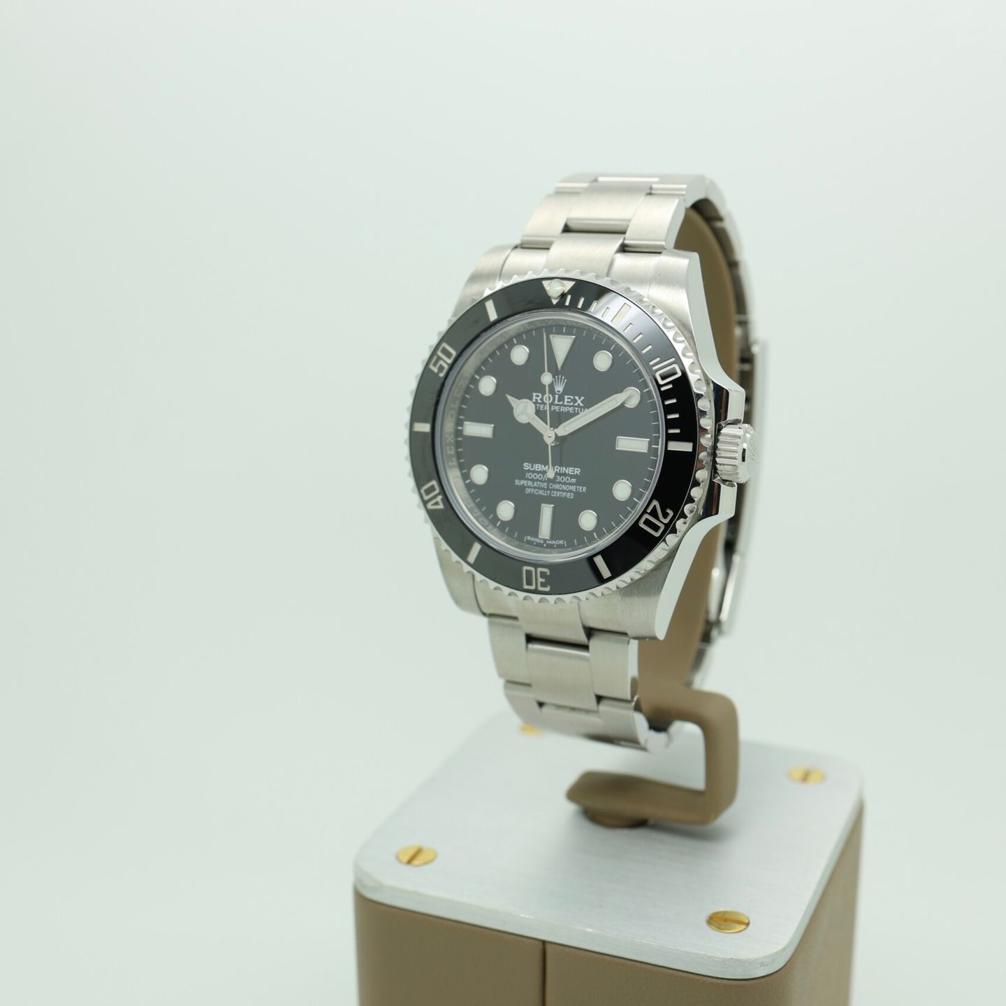 Rolex Submariner No Date 114060 (2018) - Zwart wijzerplaat 40mm Staal (1/8)