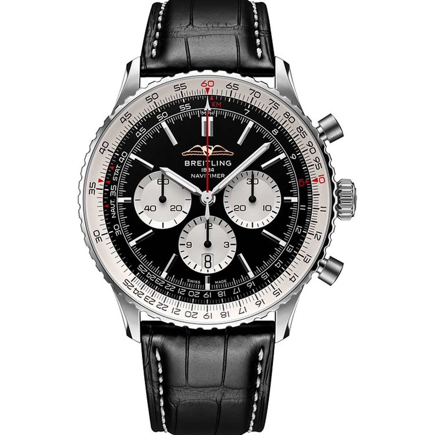 Breitling Navitimer 01 (46 MM) AB0137211B1P1 (2024) - Zwart wijzerplaat 46mm Staal (1/1)