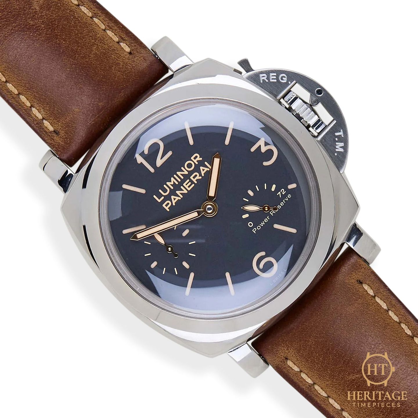 Panerai Luminor 1950 3 Days Power Reserve PAM00423 (Onbekend (willekeurig serienummer)) - 47mm Staal (7/8)
